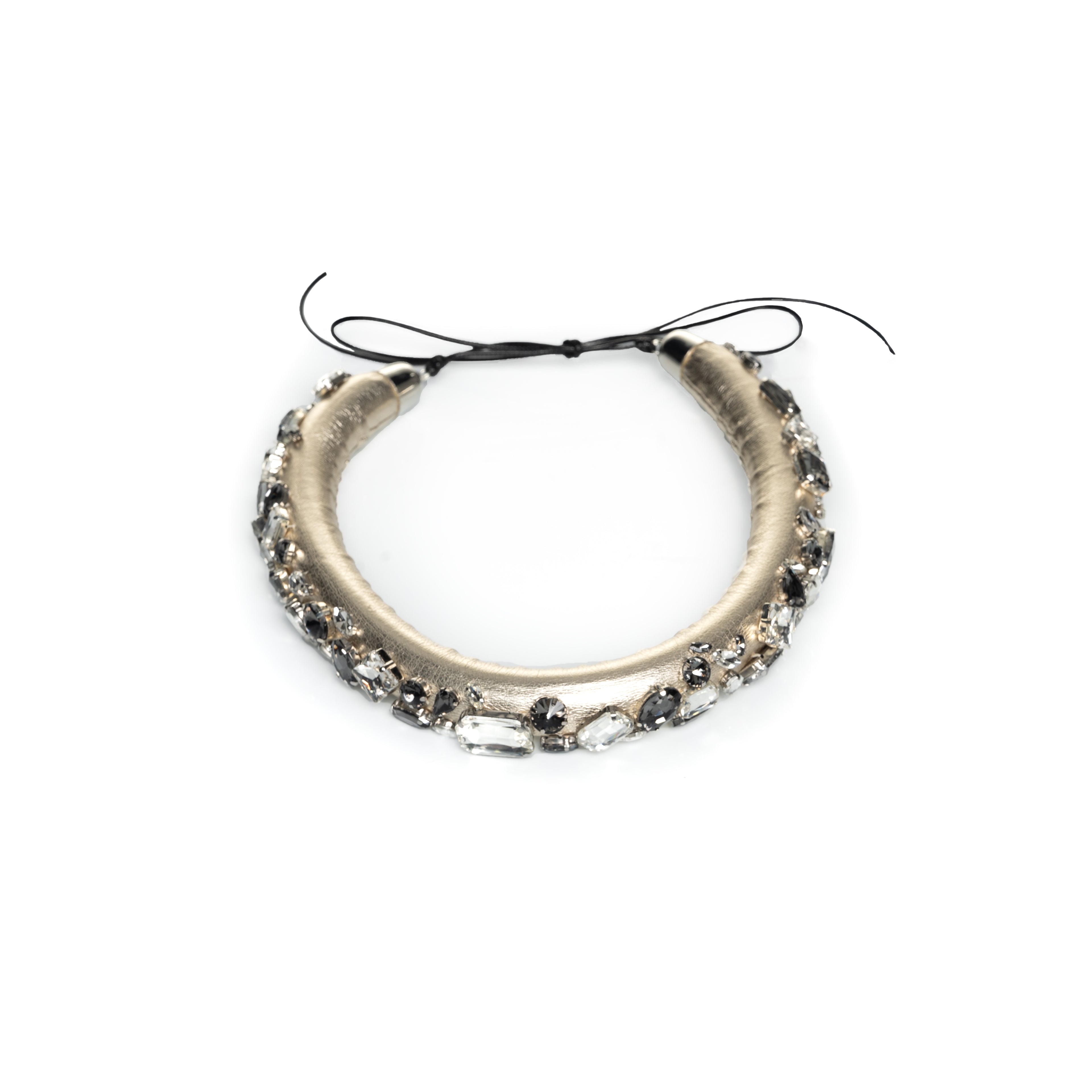 Belt with crystals