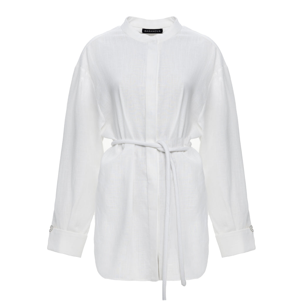Stand-collar shirt