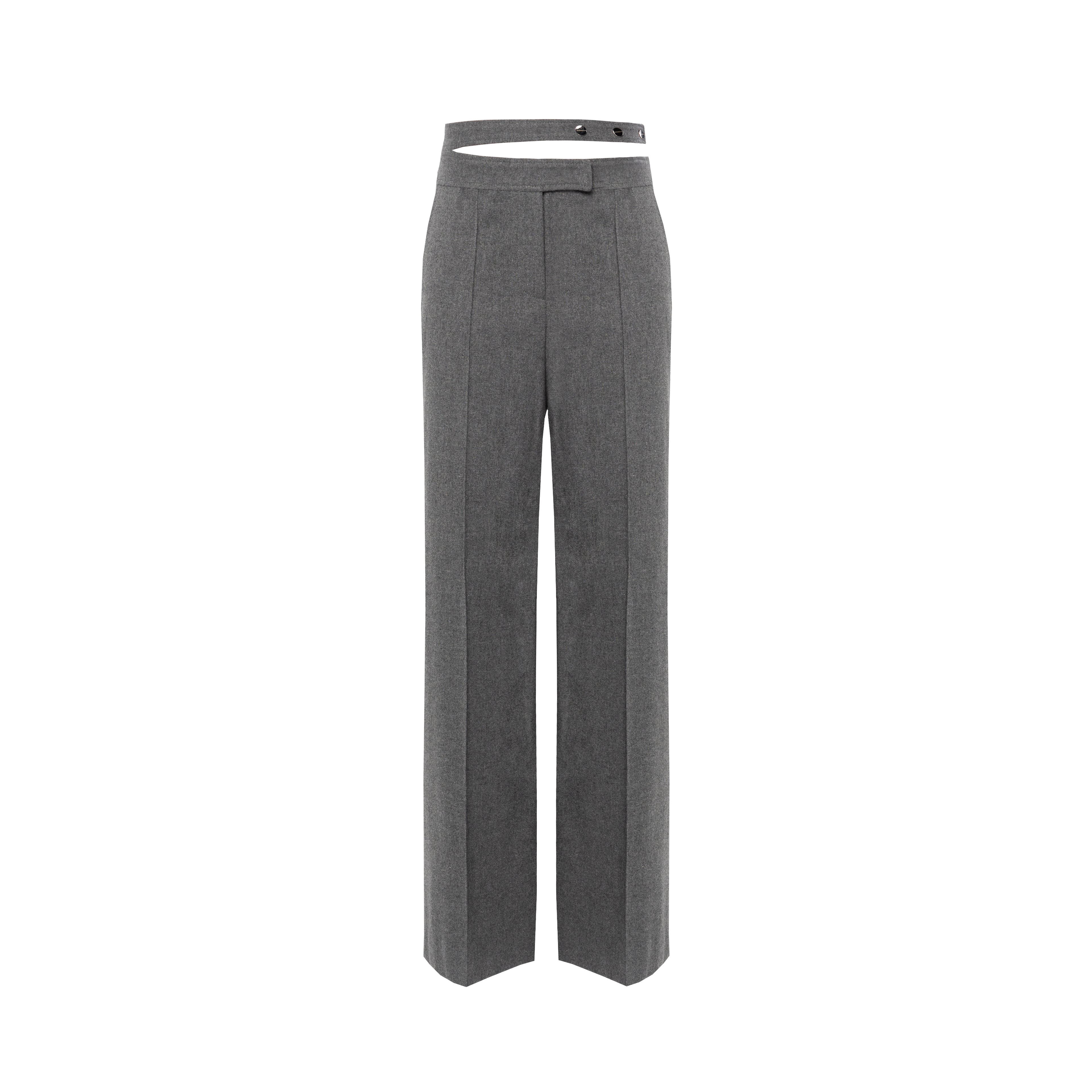 Mira asymmetrical belt pants