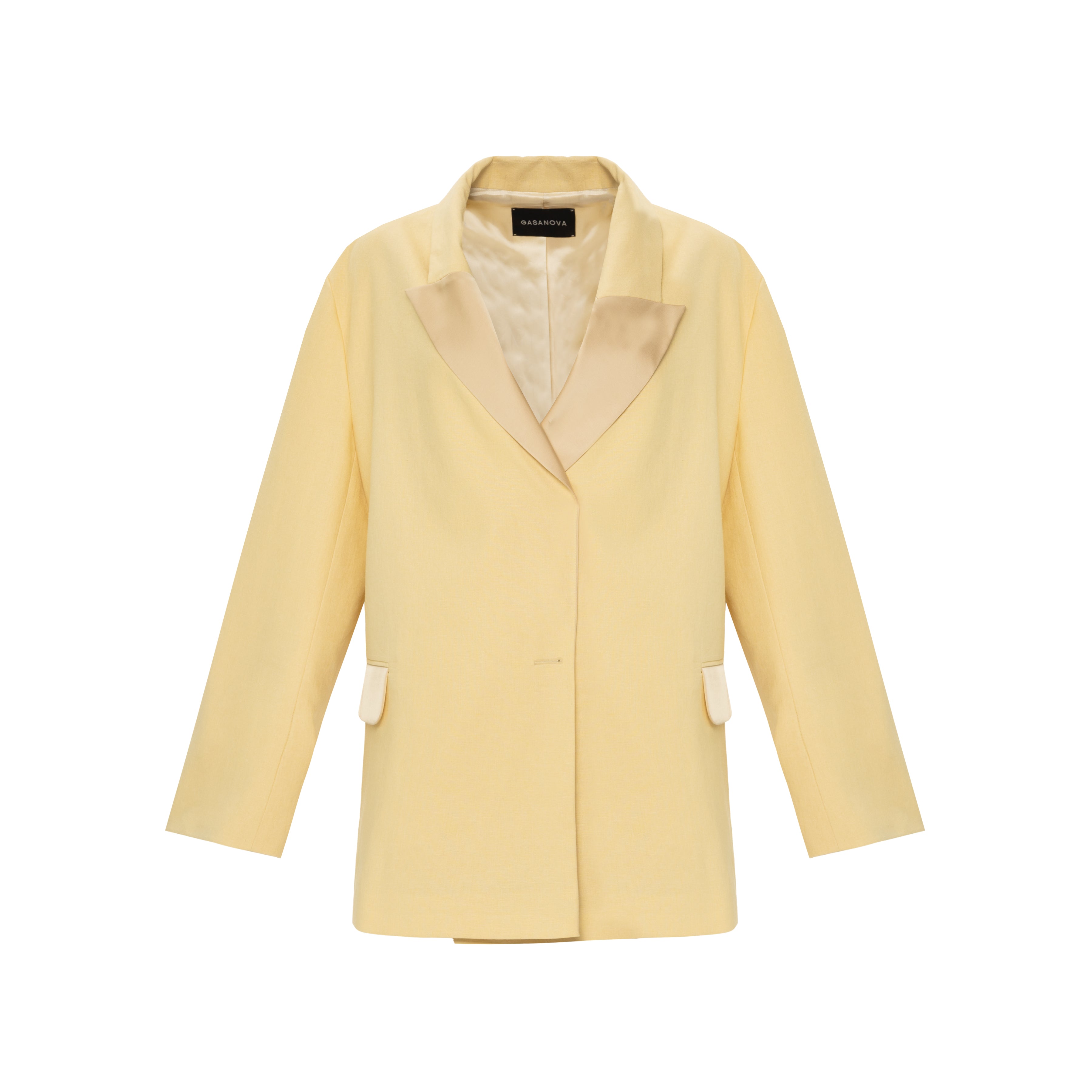 Blazer with satin lapels