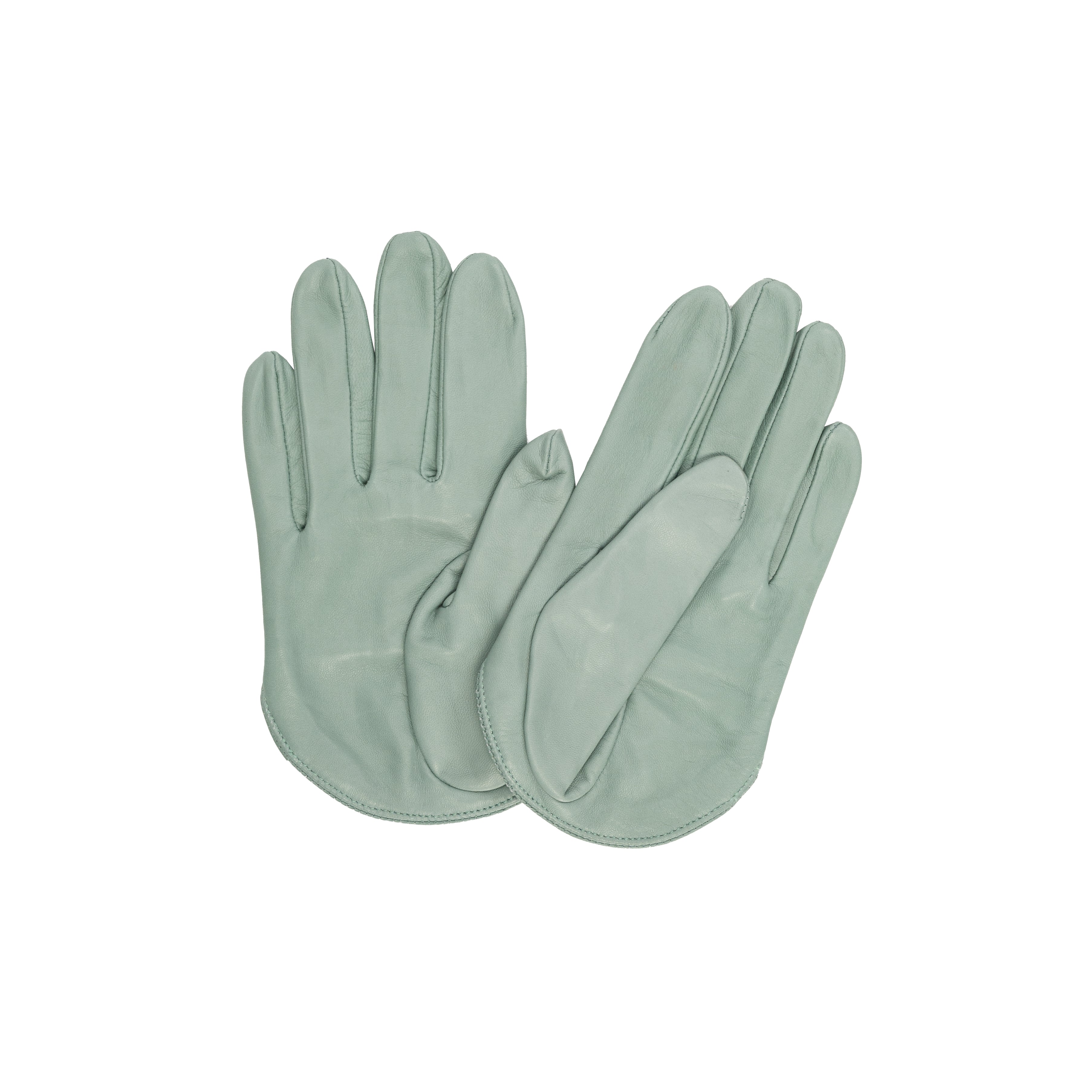 Leather short gloves