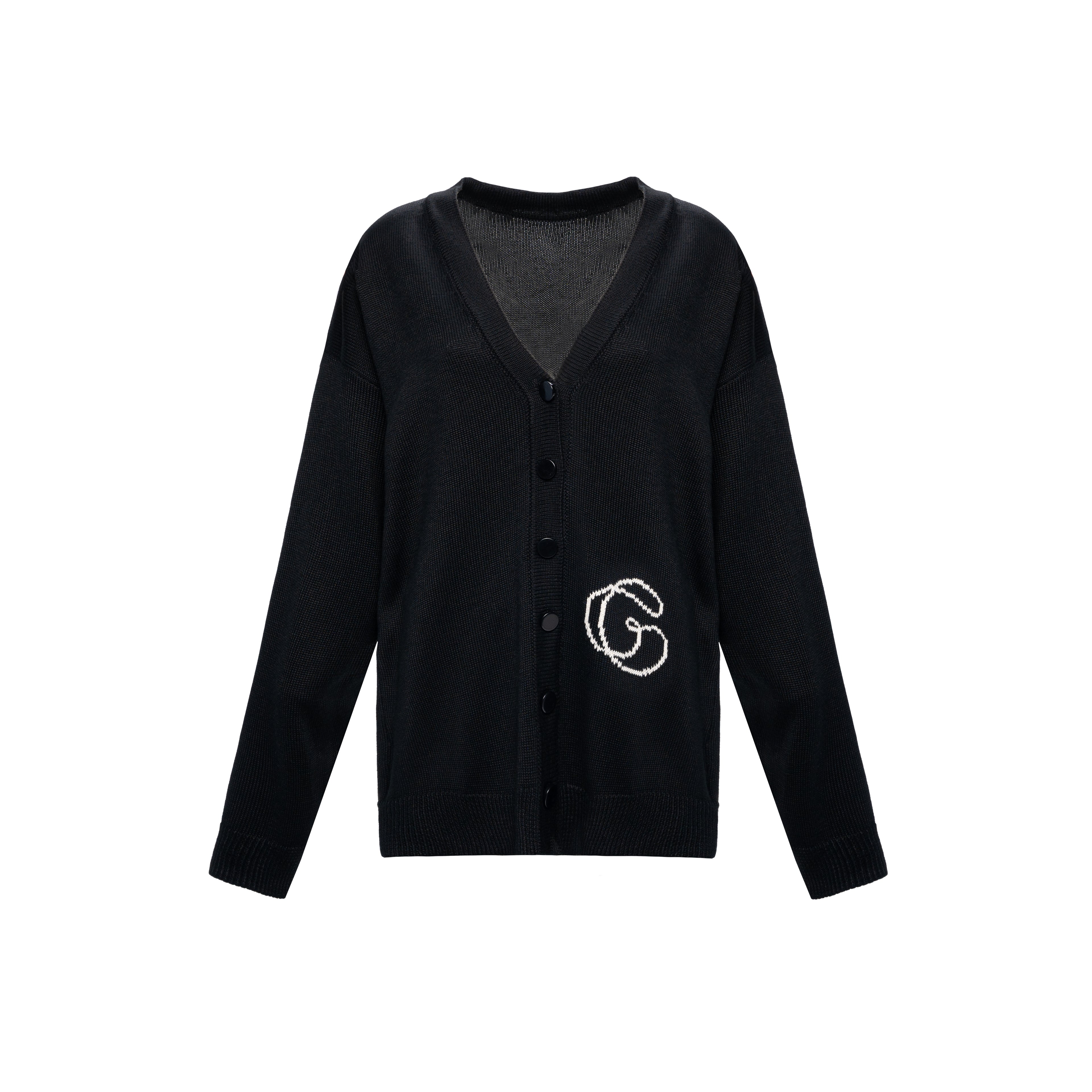 Cardigan with monogram