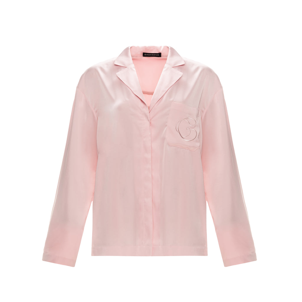 Silk suit with shorts