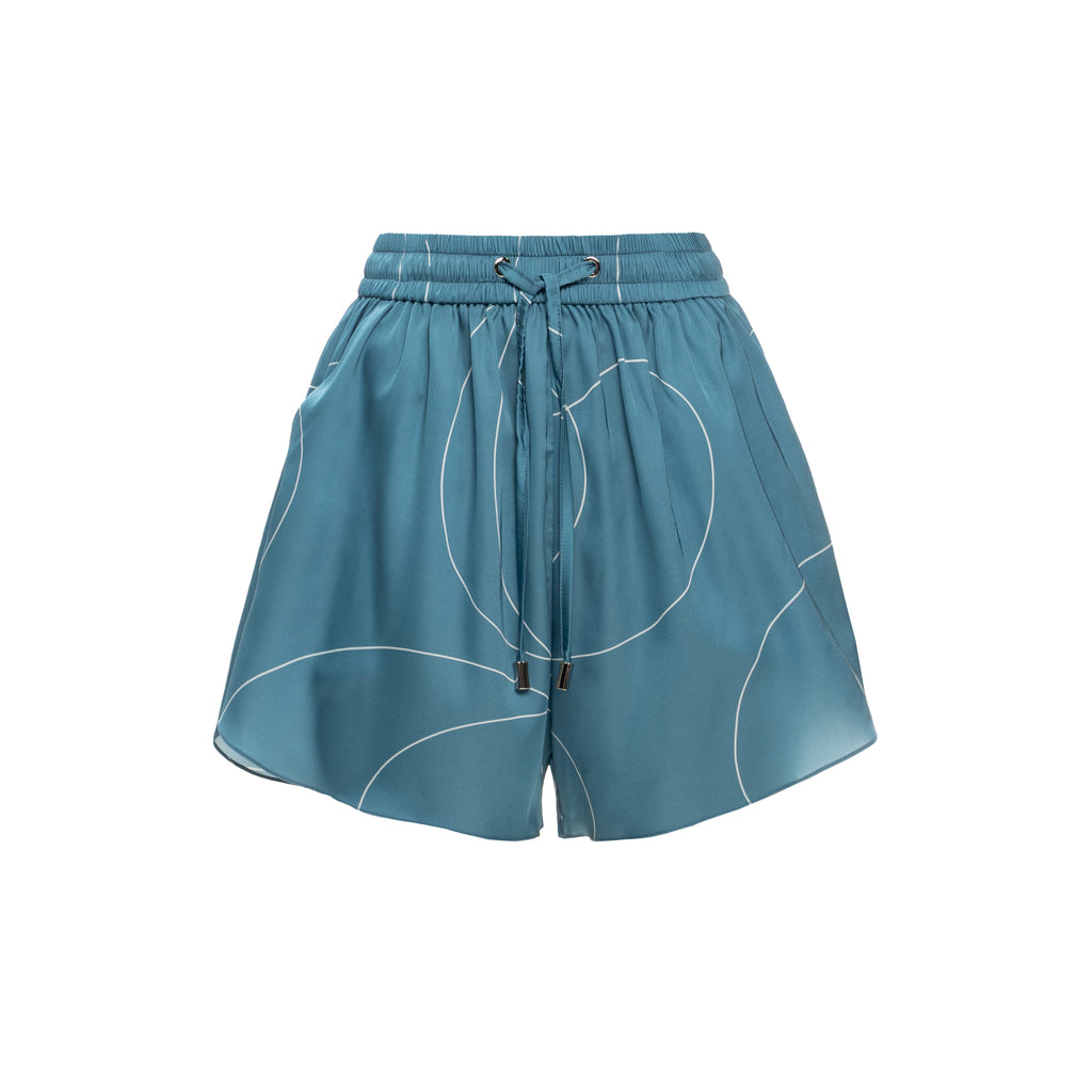 Monogram Silk Shorts