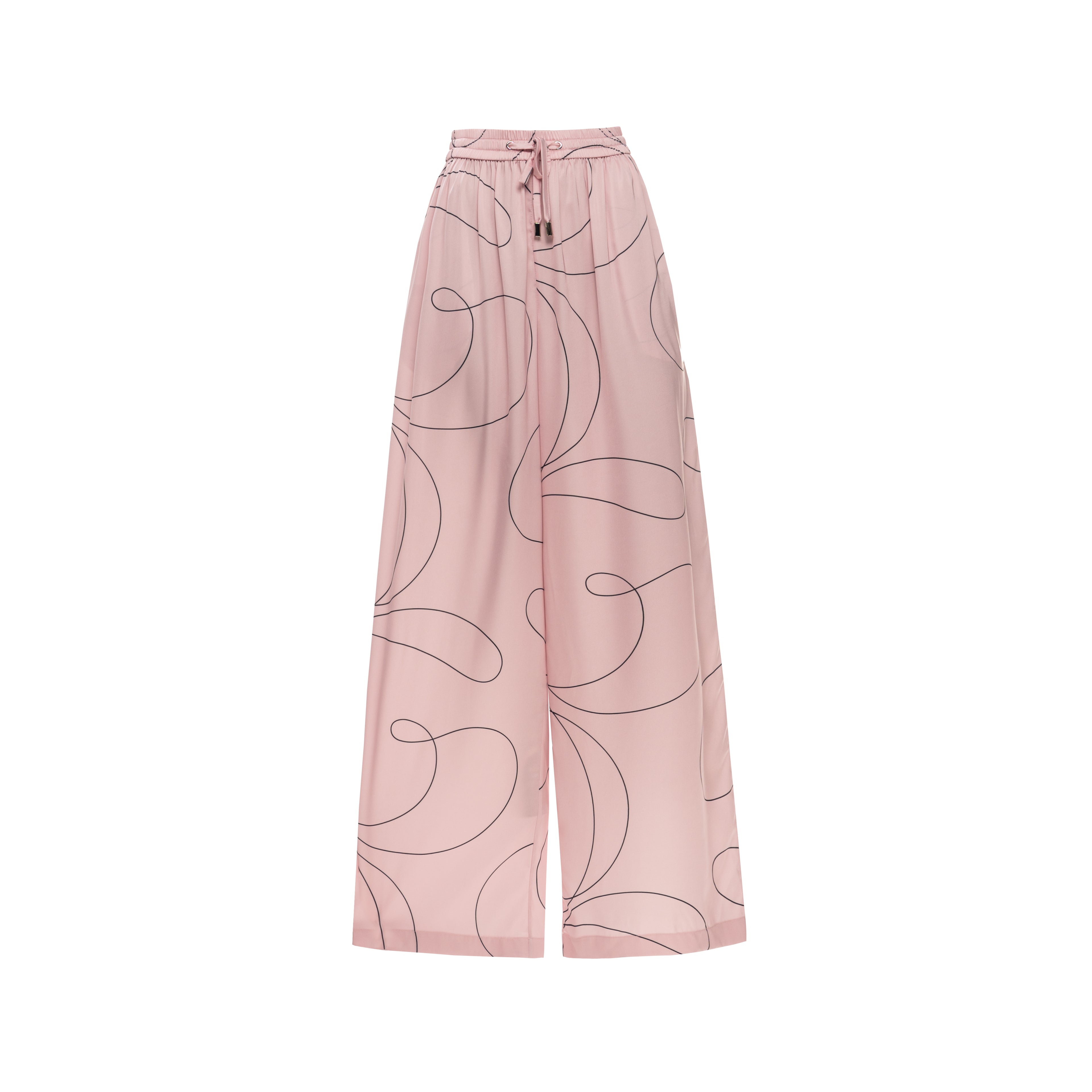 Monogram Silk Trousers