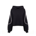 Crop Hoodie Waves Crystal