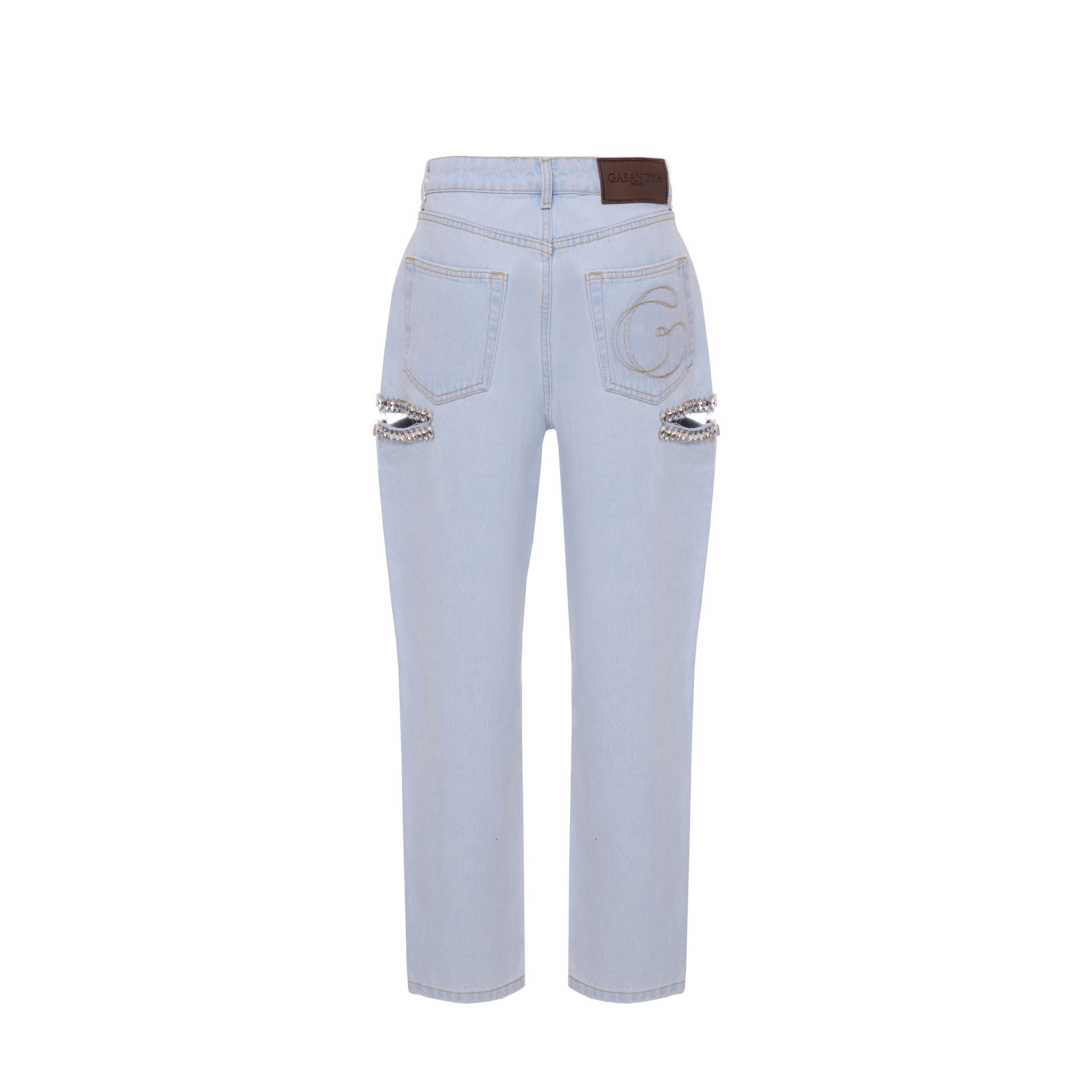 Jeans Mom with side slits
