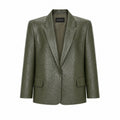 Oversized Eco-Leather Tuxedo — GASANOVA FW26