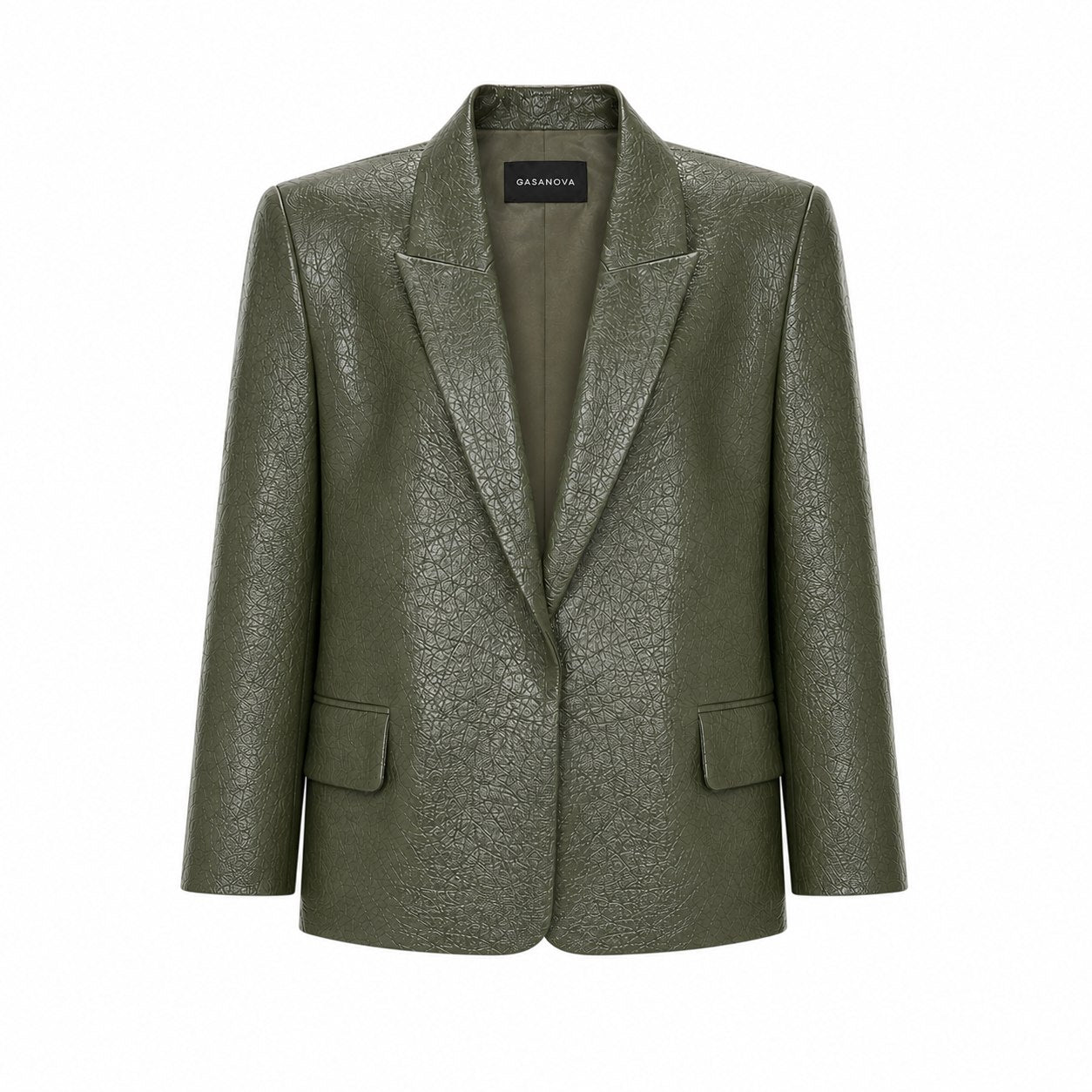 Oversized Eco-Leather Tuxedo — GASANOVA FW26
