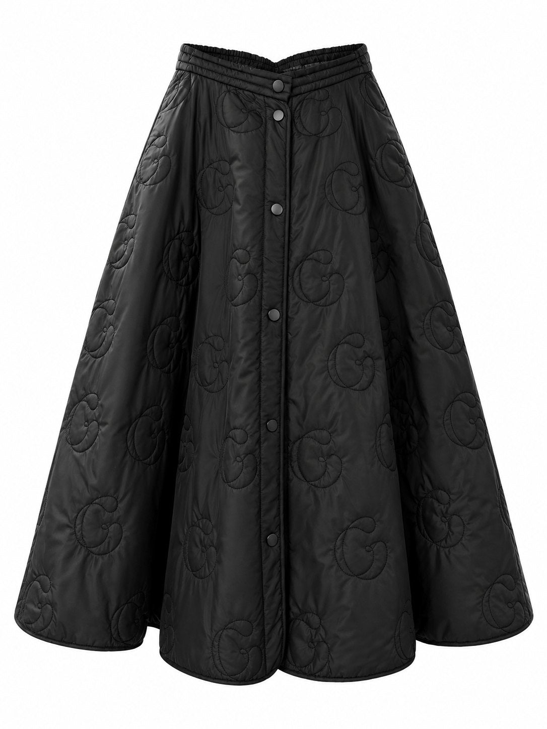 GG Quilted Midi Skirt — GASANOVA FW26