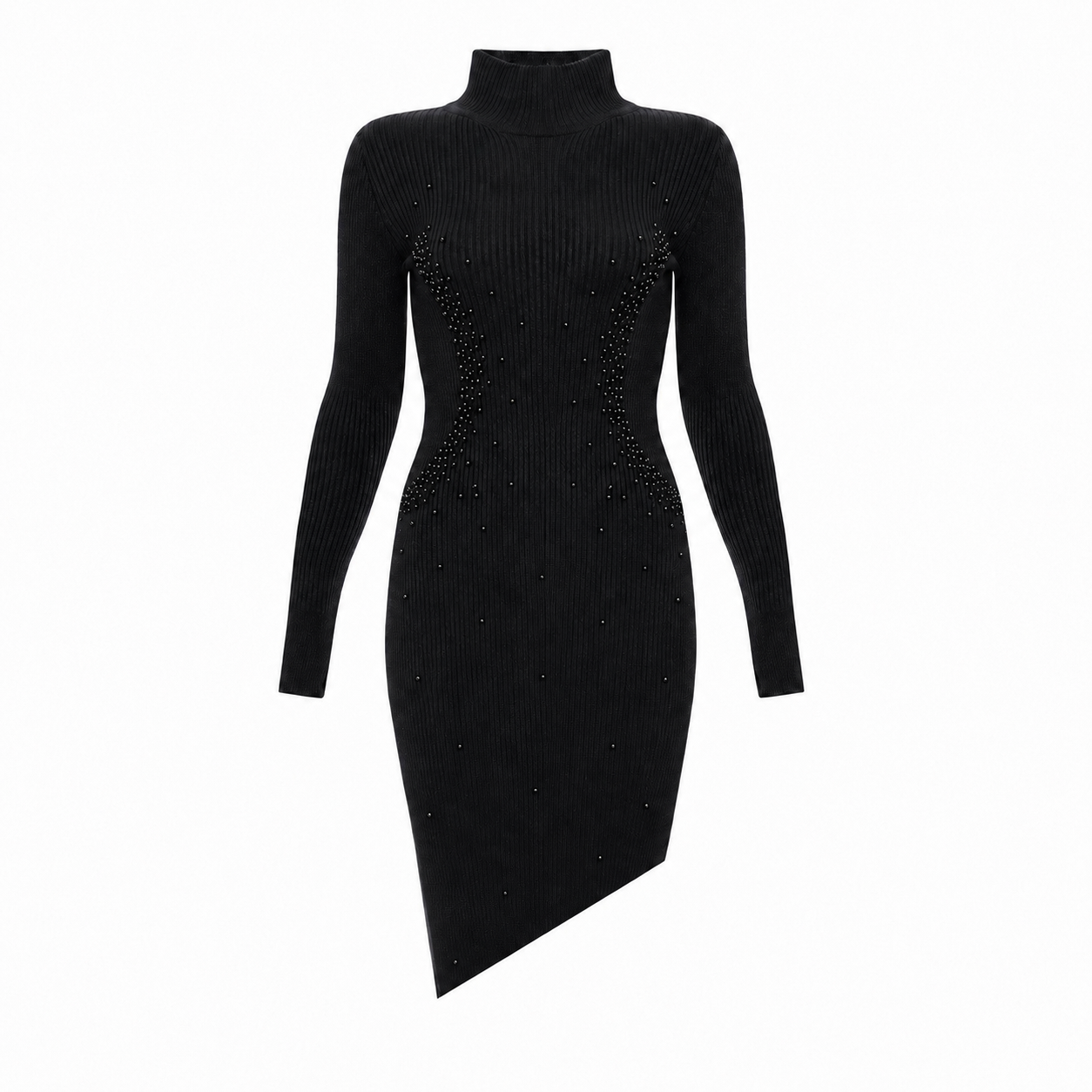 Merelin Knit Mini Dress with Crystals — GASANOVA FW26