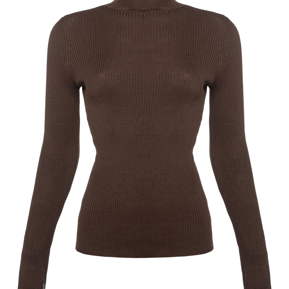 
                      
                        Woven Turtleneck
                      
                    