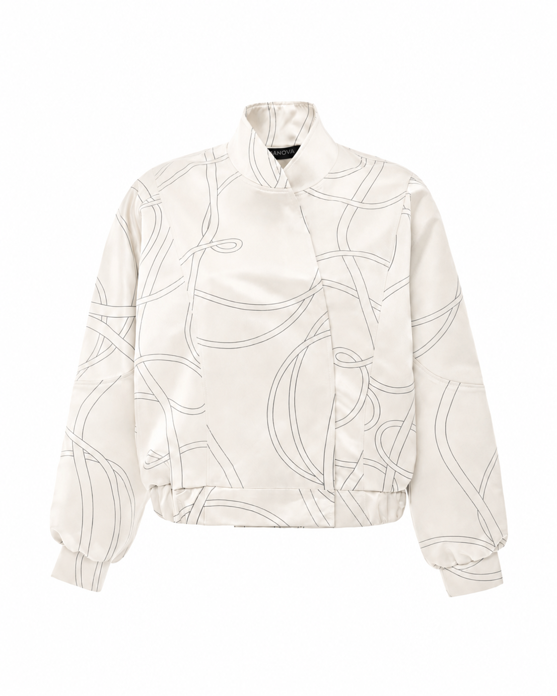 Bomber Jacket with G Print | GASANOVA