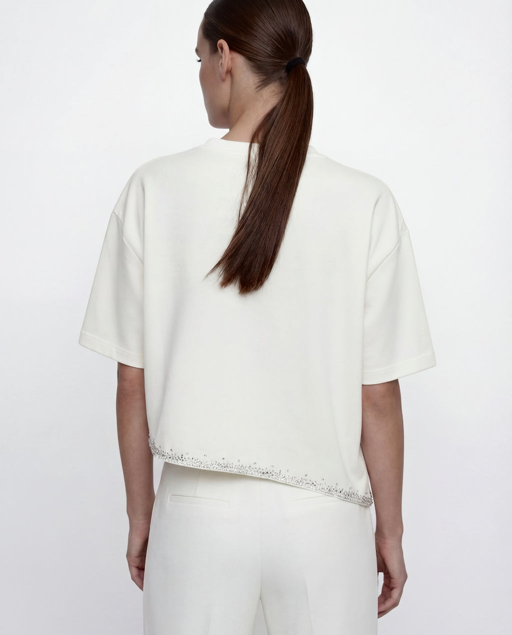 Асиметрична футболка Хвиля з розсипом