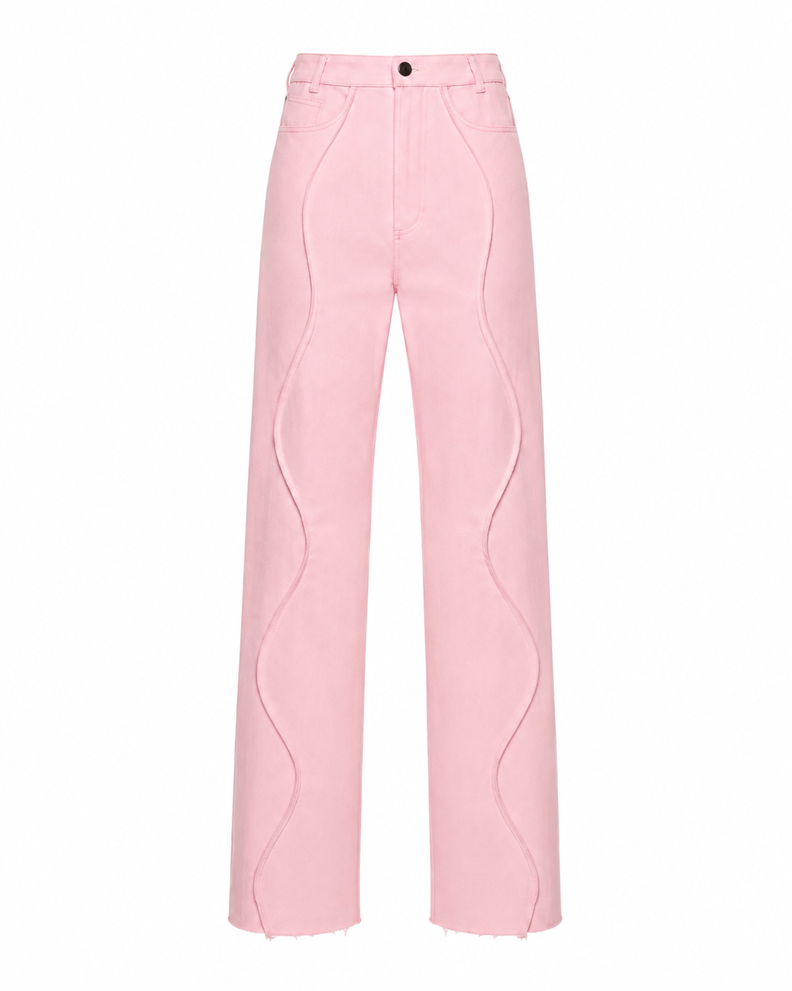 Wavy denim pants