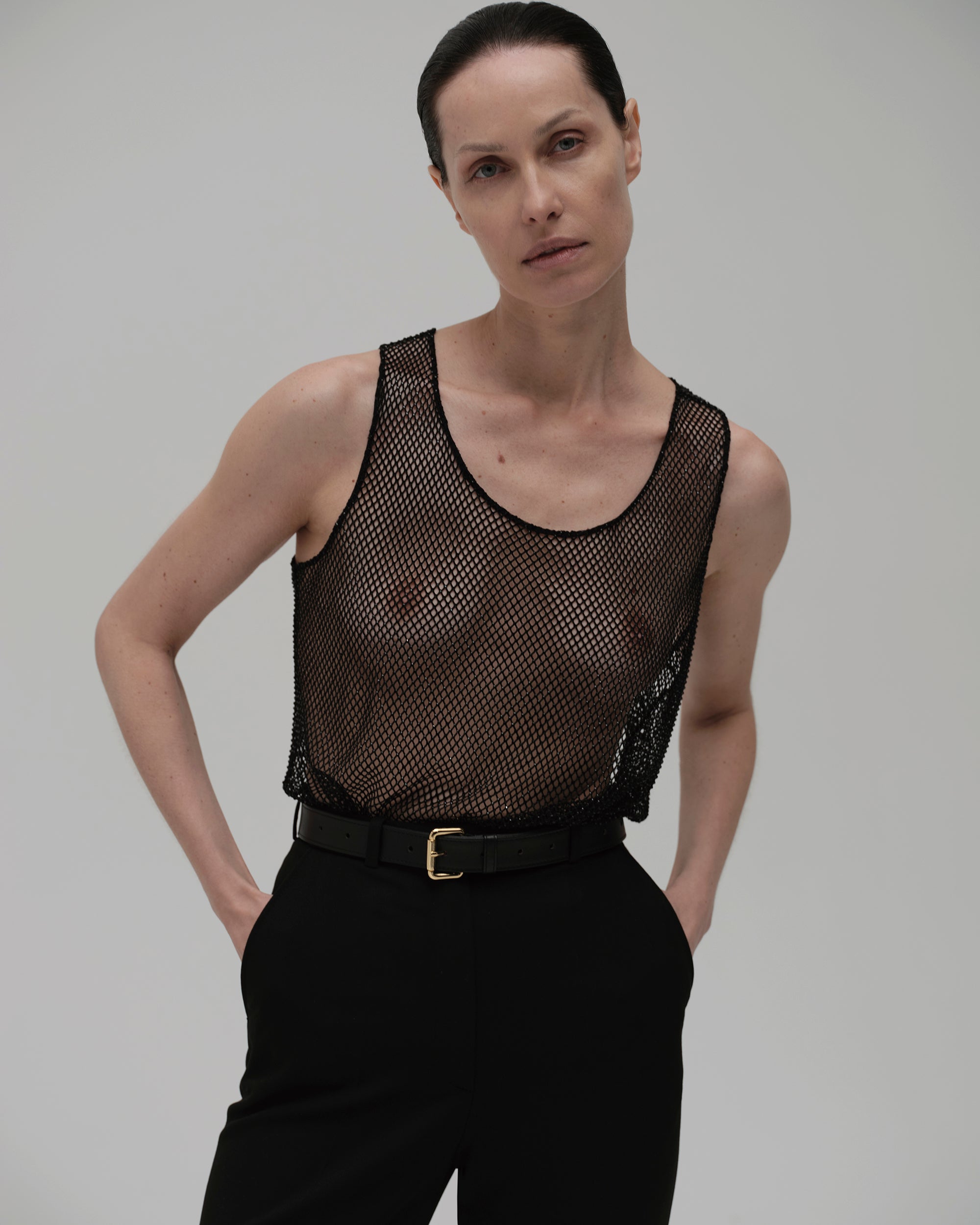 Transparent Crystal Top | GASANOVA Designer Top – Gasanova