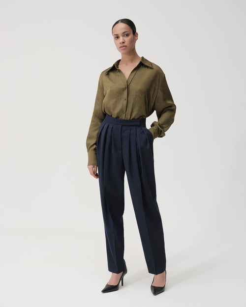 Textured Oversized Shirt | GASANOVA