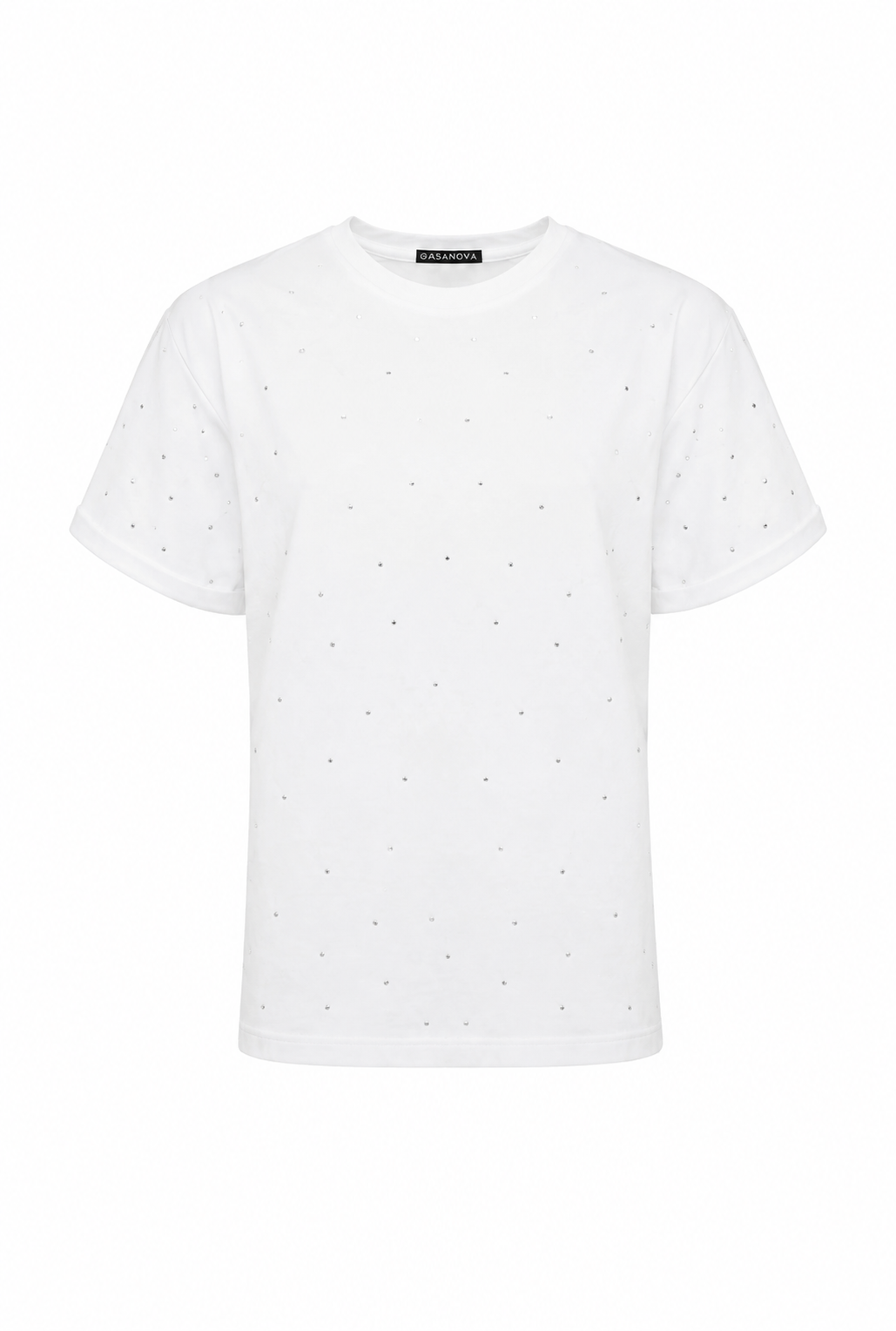 T-shirt with rhinestones