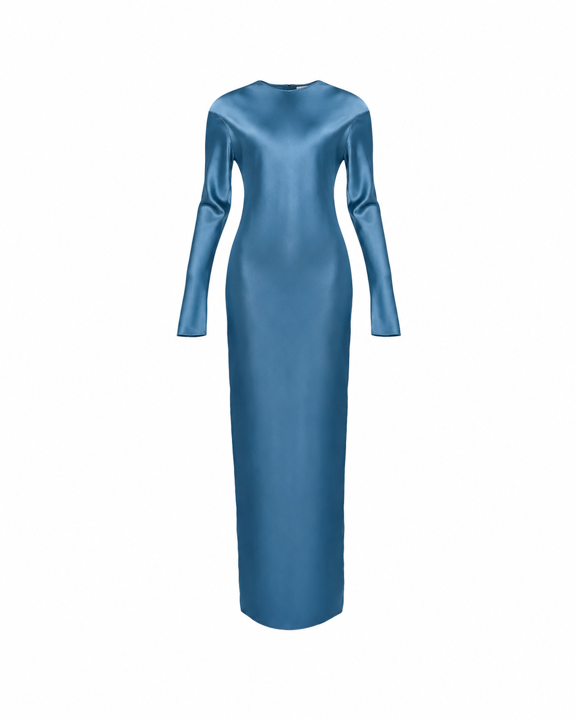 Satin Dress With Sleeves