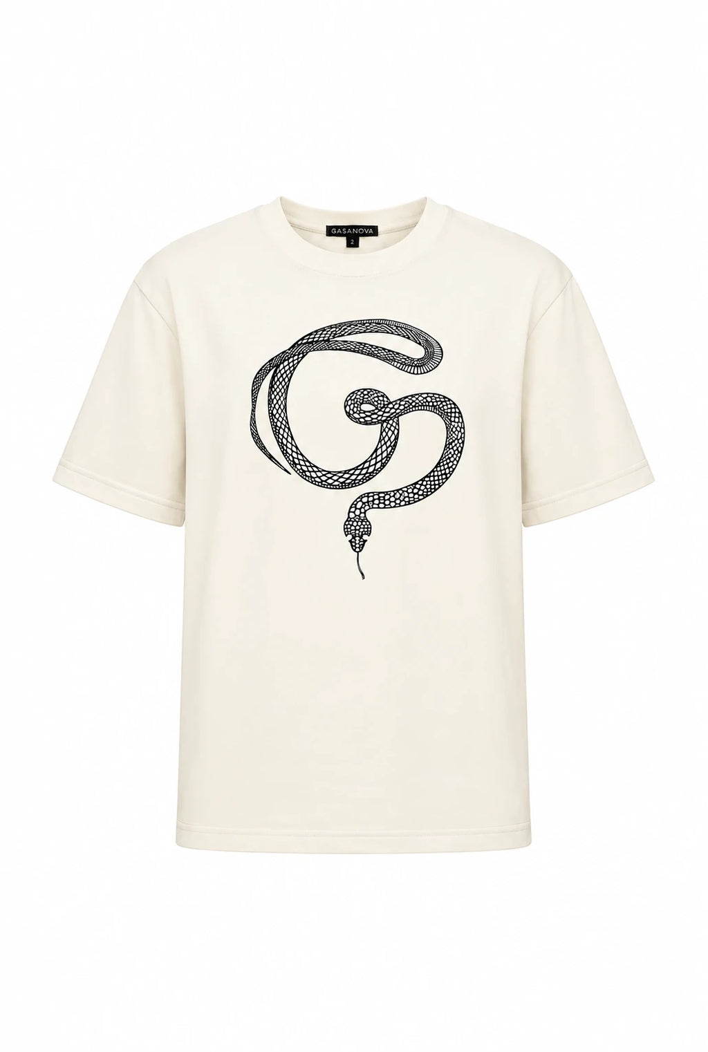 G snake T-shirt Milk | GASANOVA