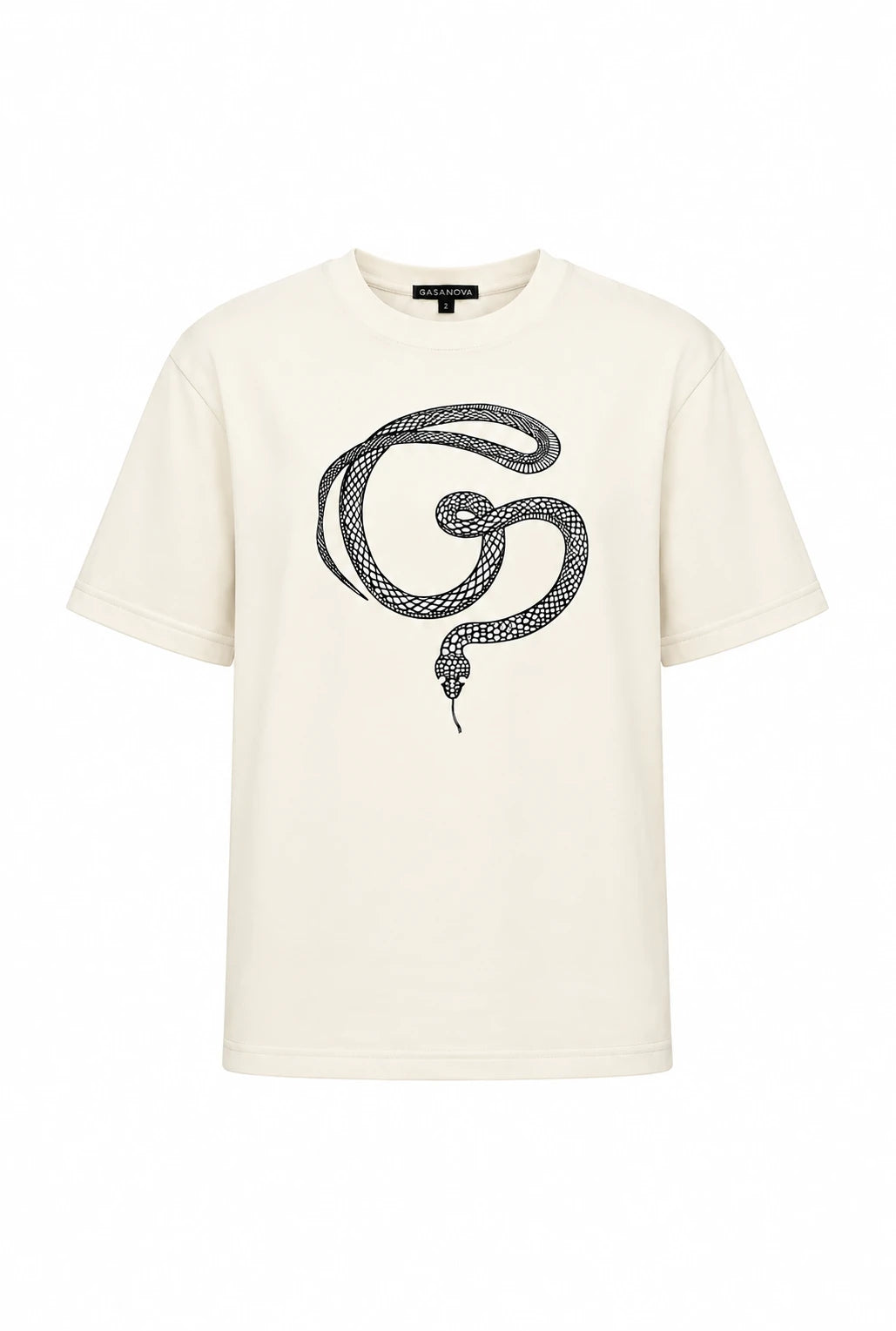 G snake T-shirt Milk | GASANOVA