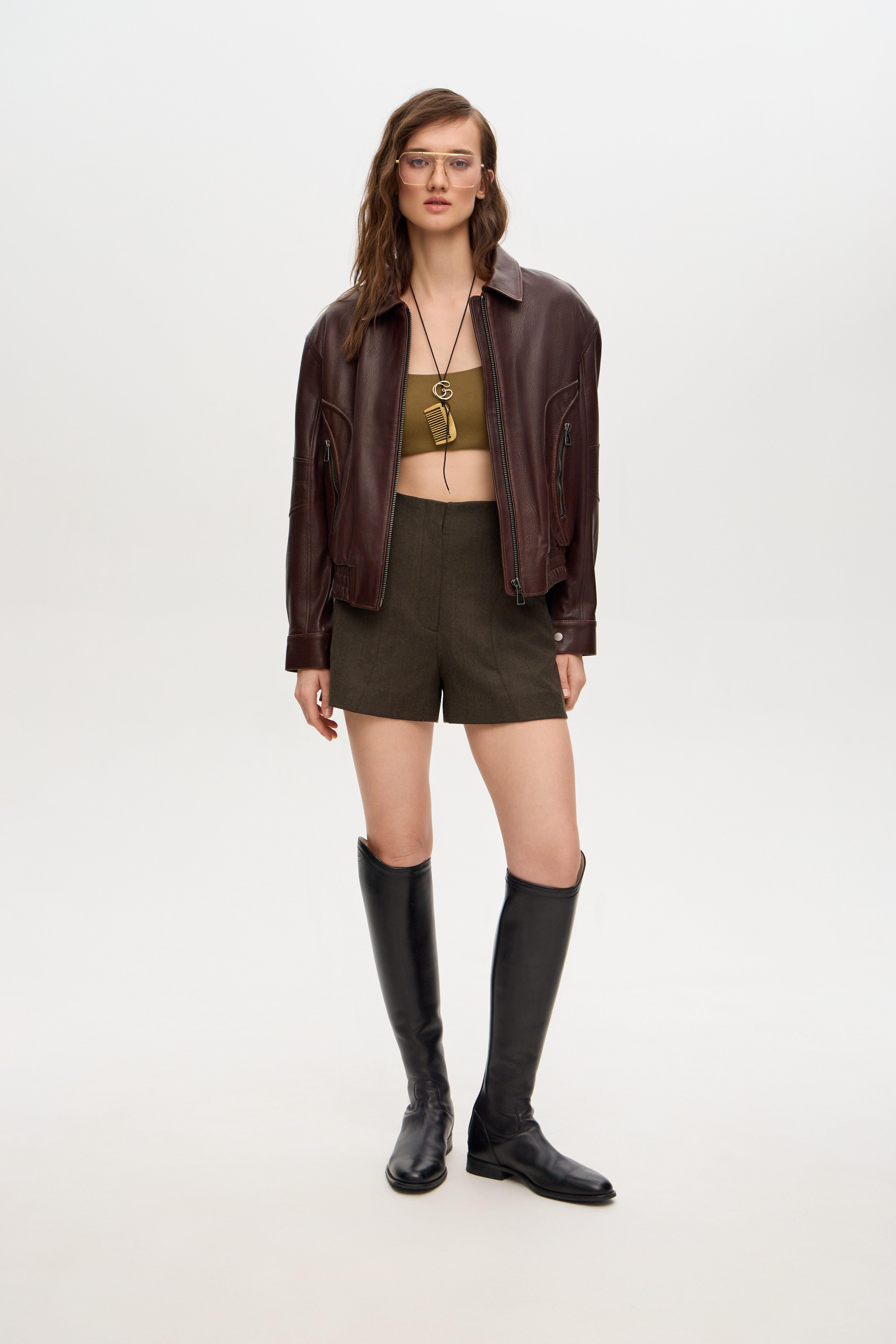Leather jackets by Elvira Gasanova | Iconic Only