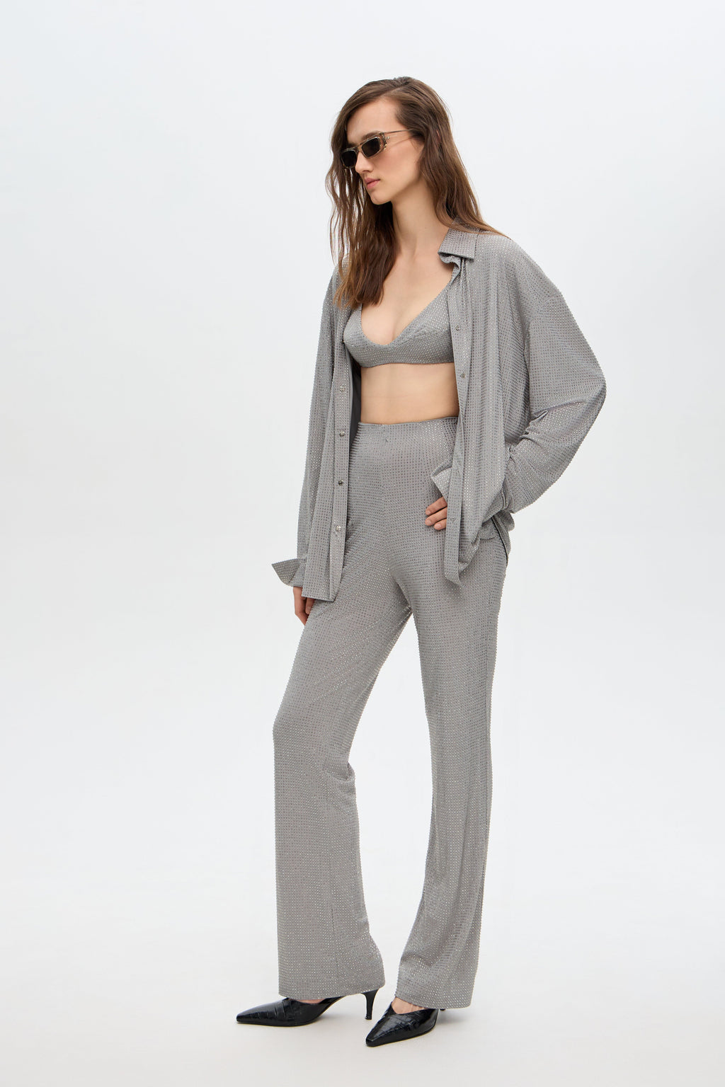 Cristall oversized shirt