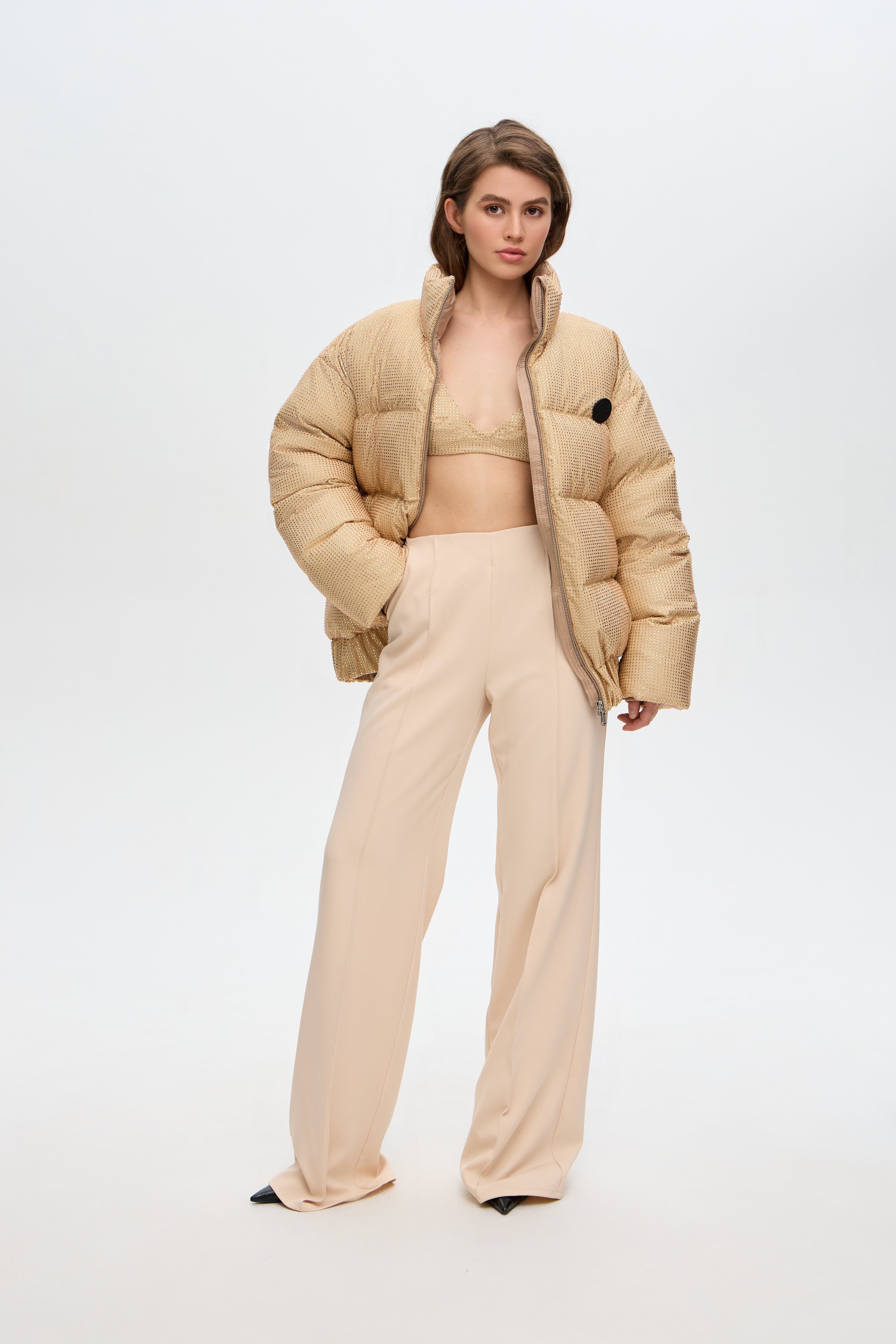 Crystall puffer jacket