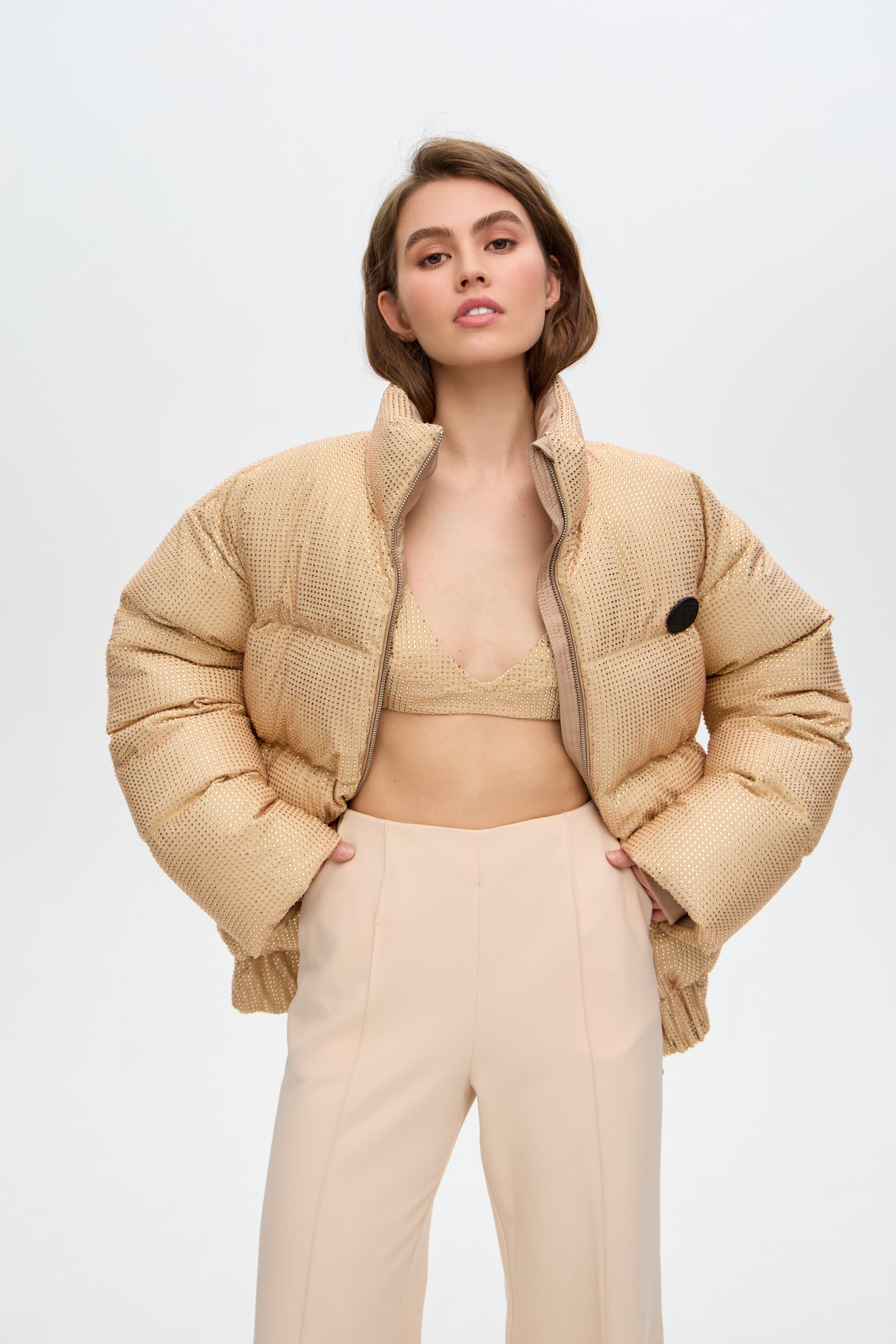 Crystall puffer jacket