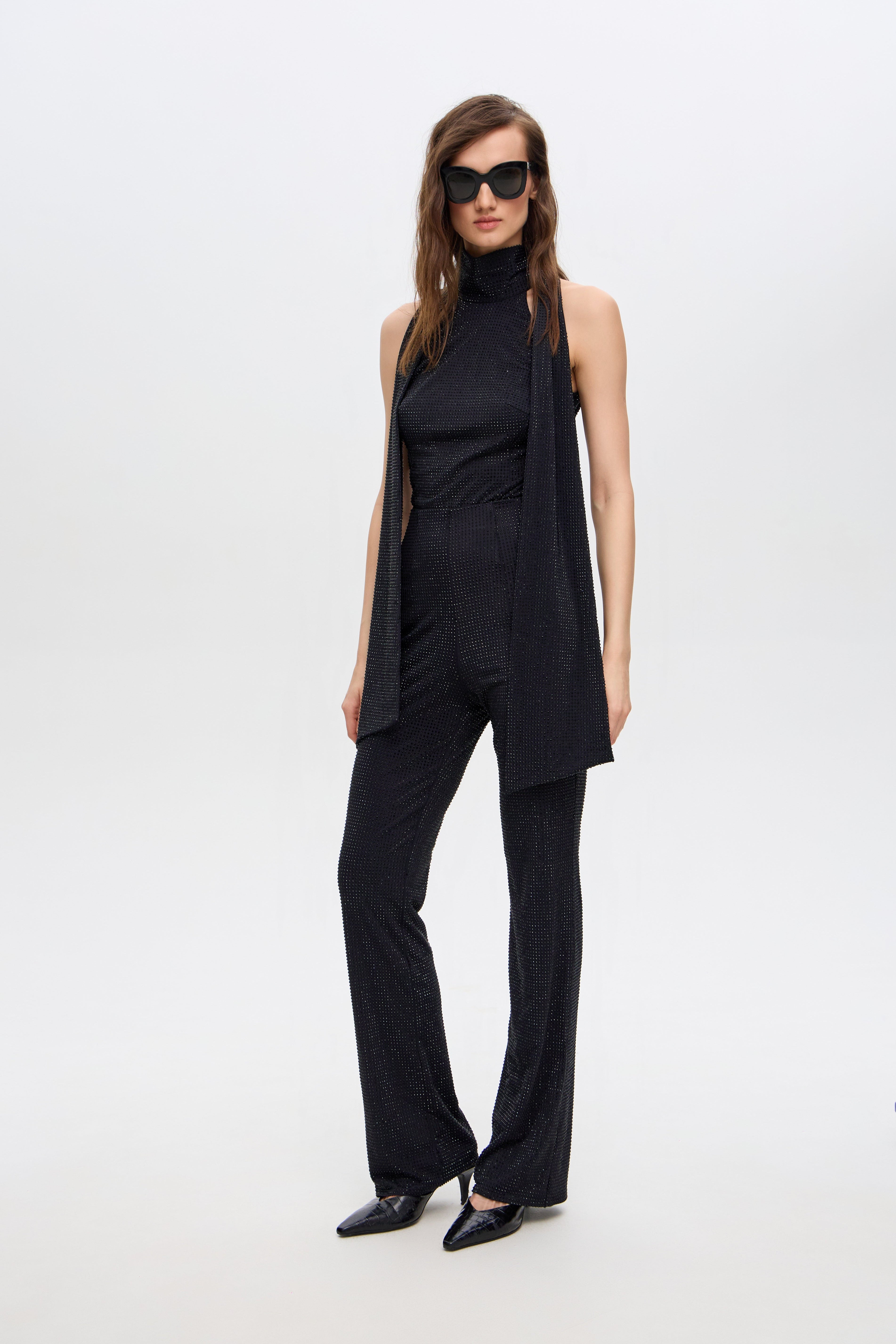 Cristall flared pants