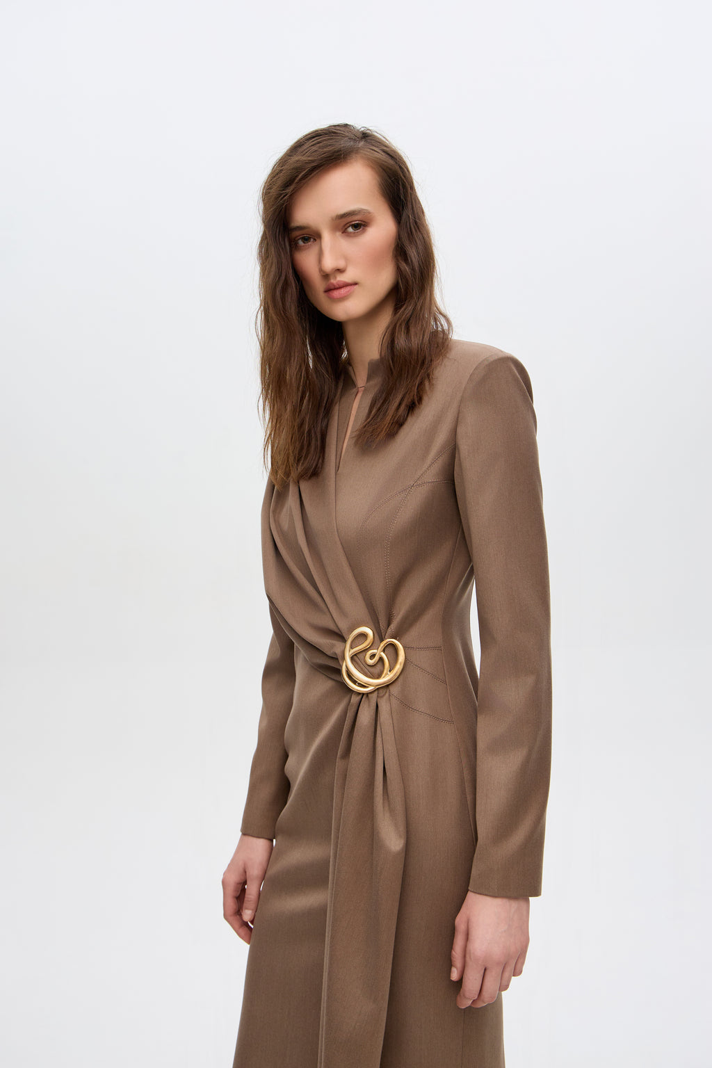 Elina caped dress