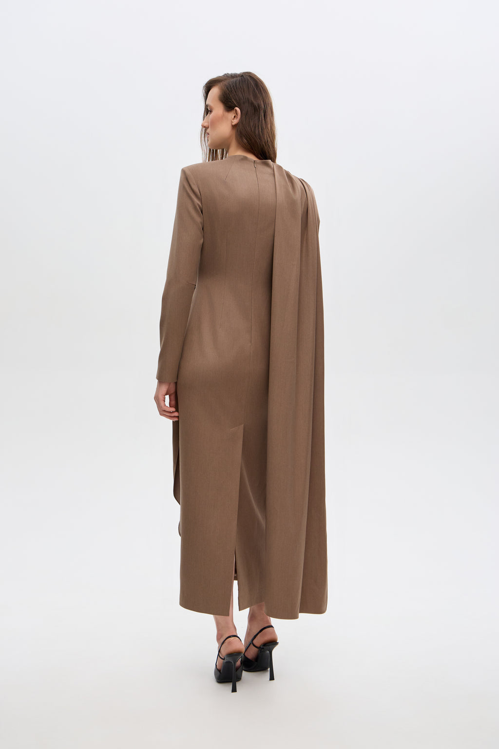 Elina caped dress
