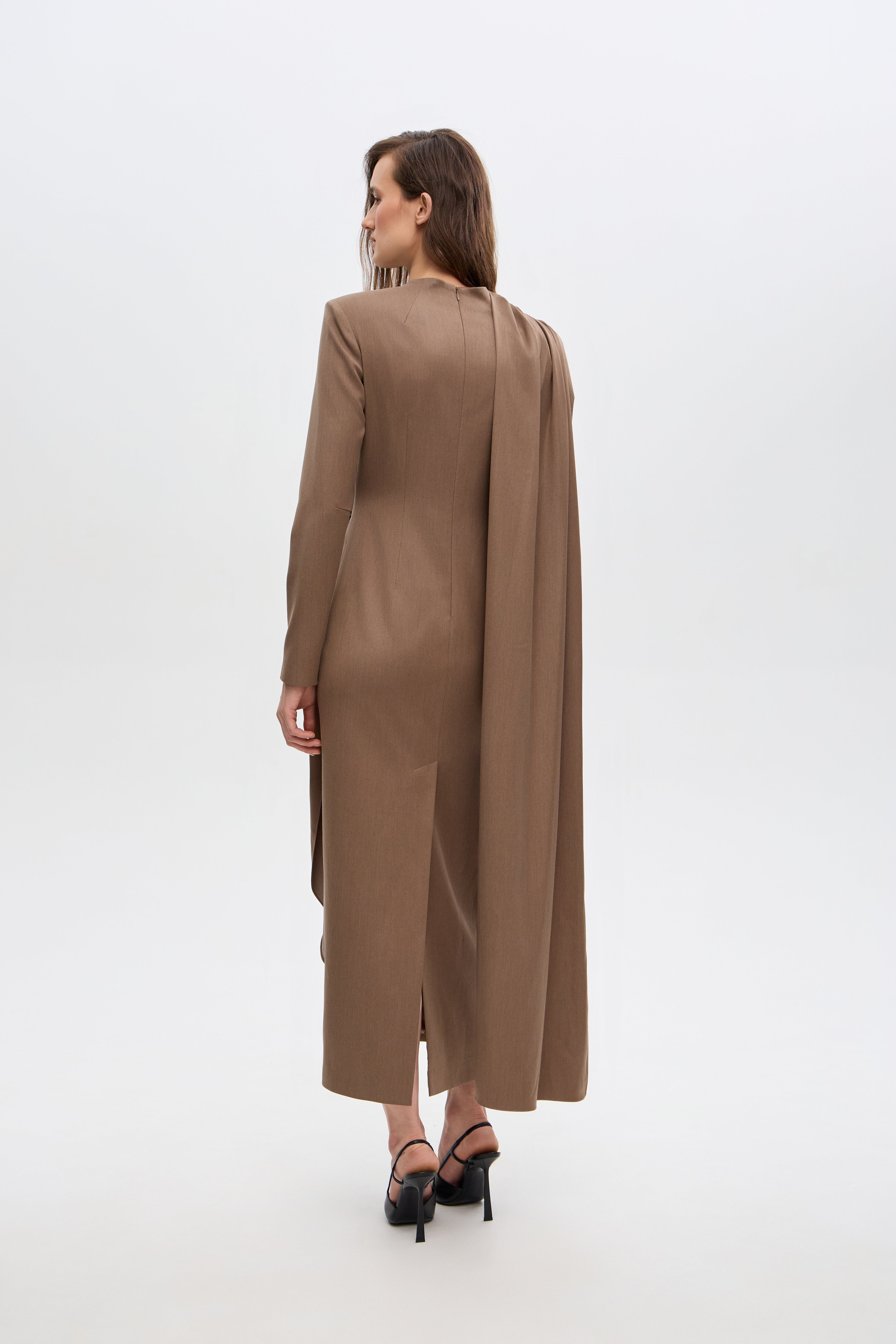 Elina caped dress