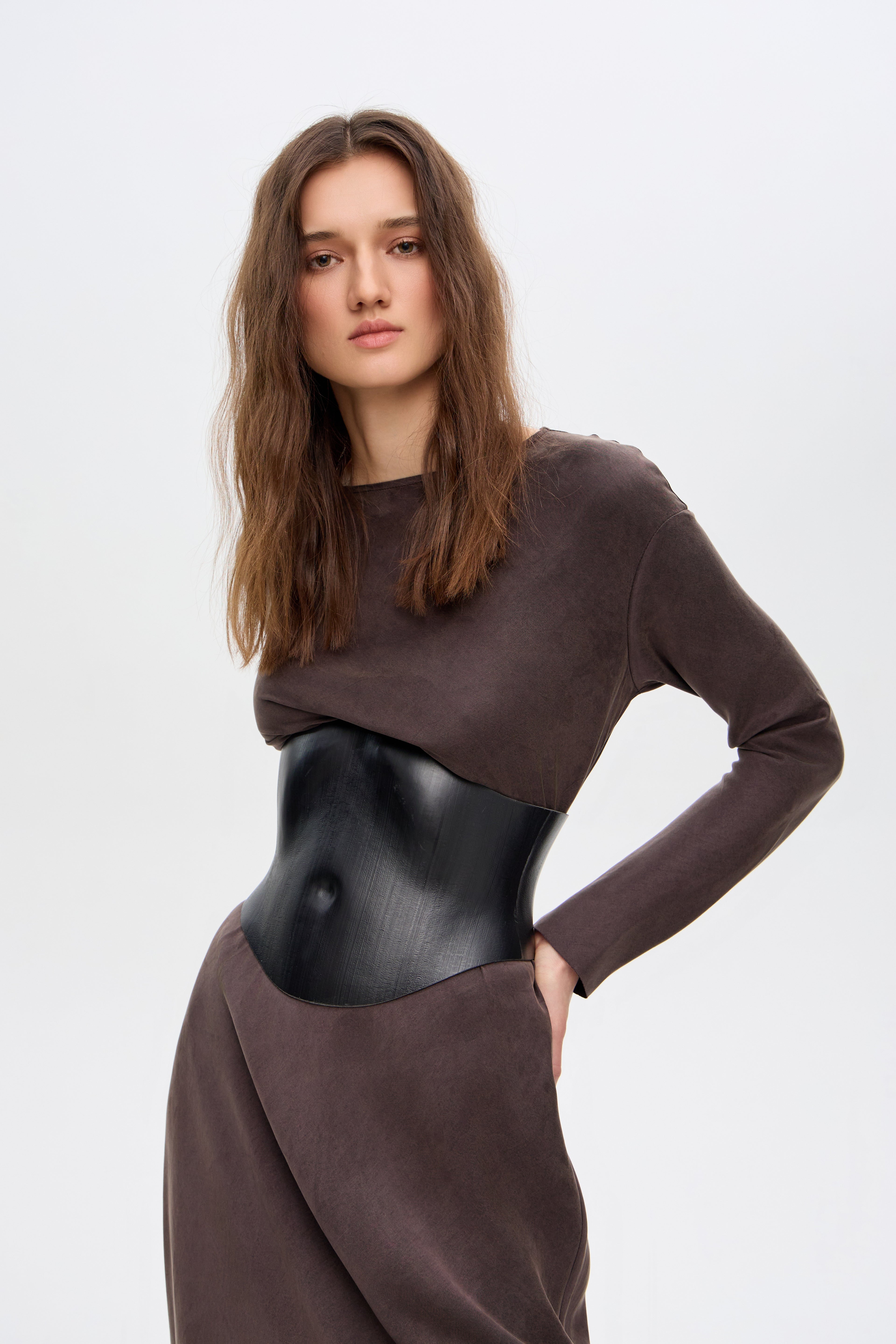 Longsleeve silk dress