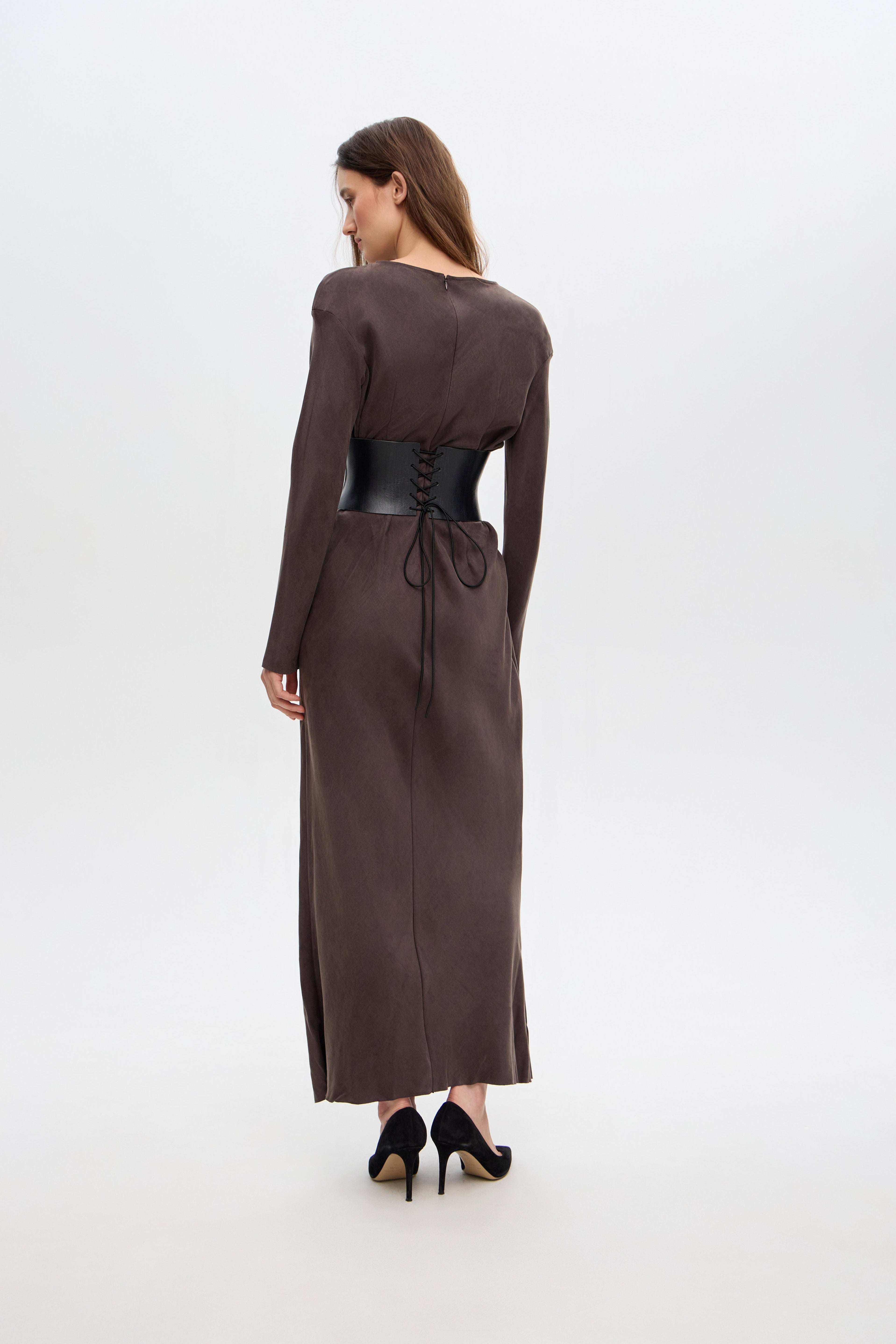Longsleeve silk dress