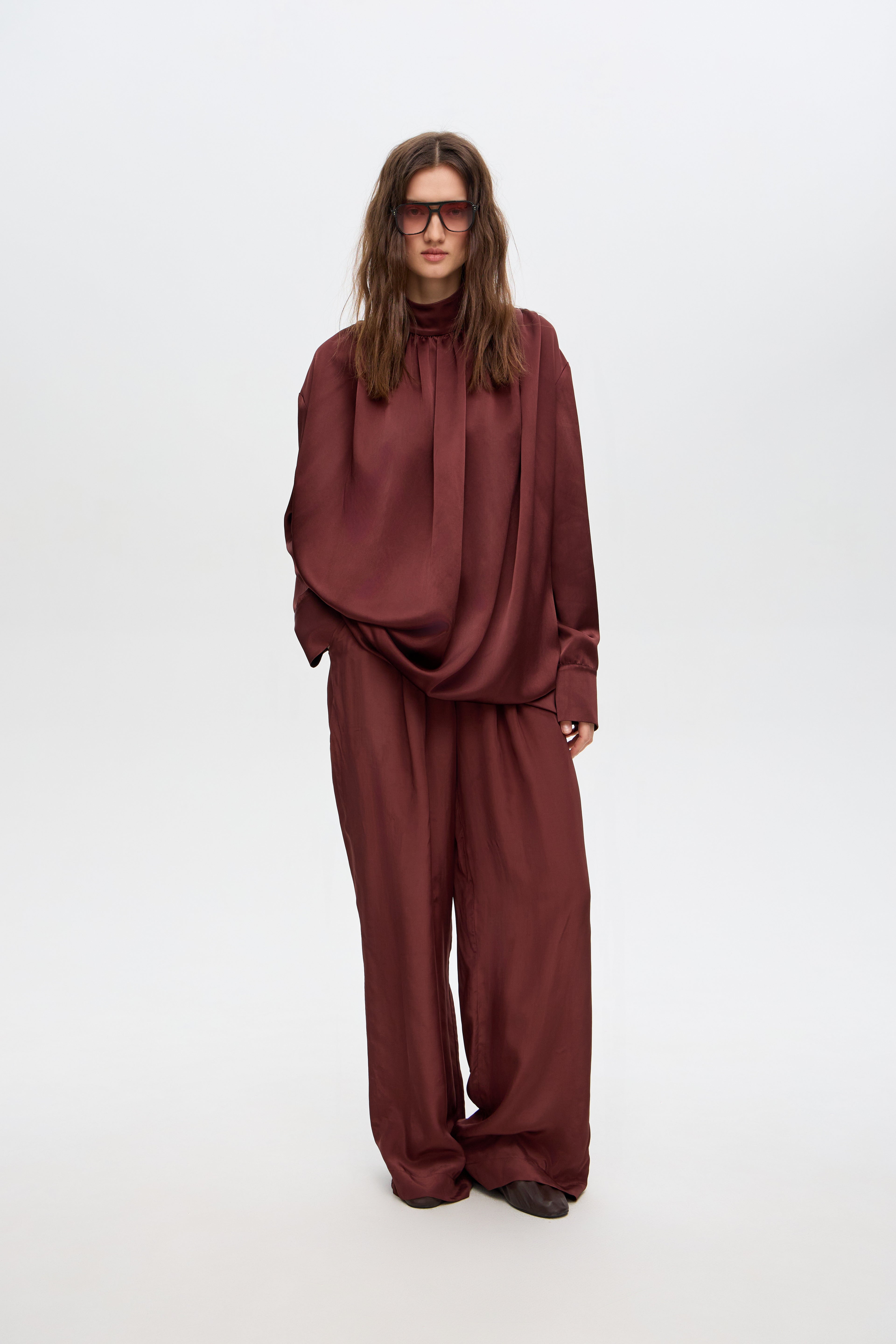 Stefany draped blouse