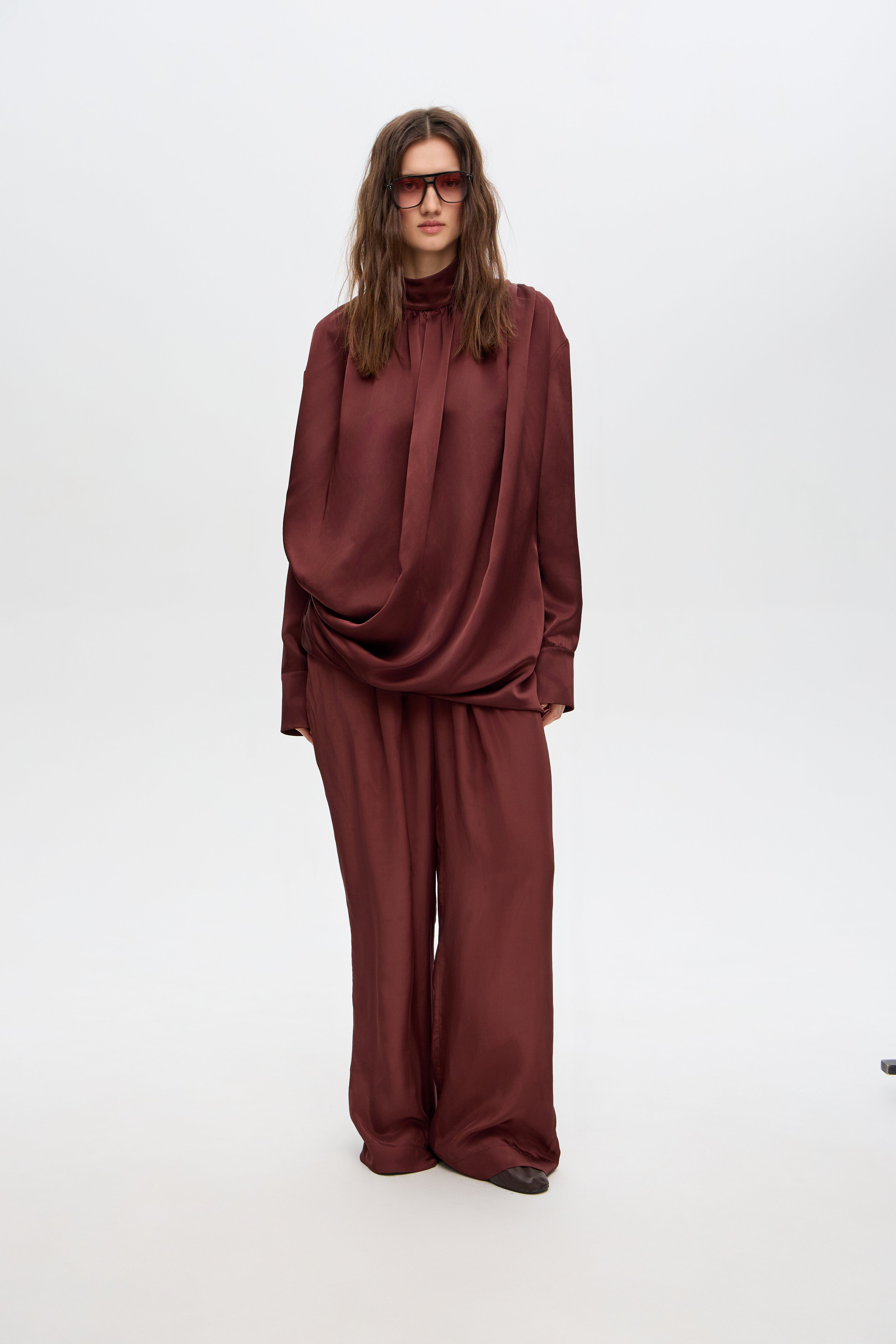Stefany draped blouse