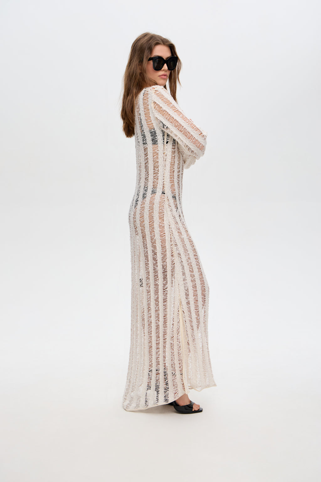 Dress with long sleeves