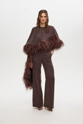 Nika feather poncho