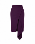 Flounce Skirt in burgundy