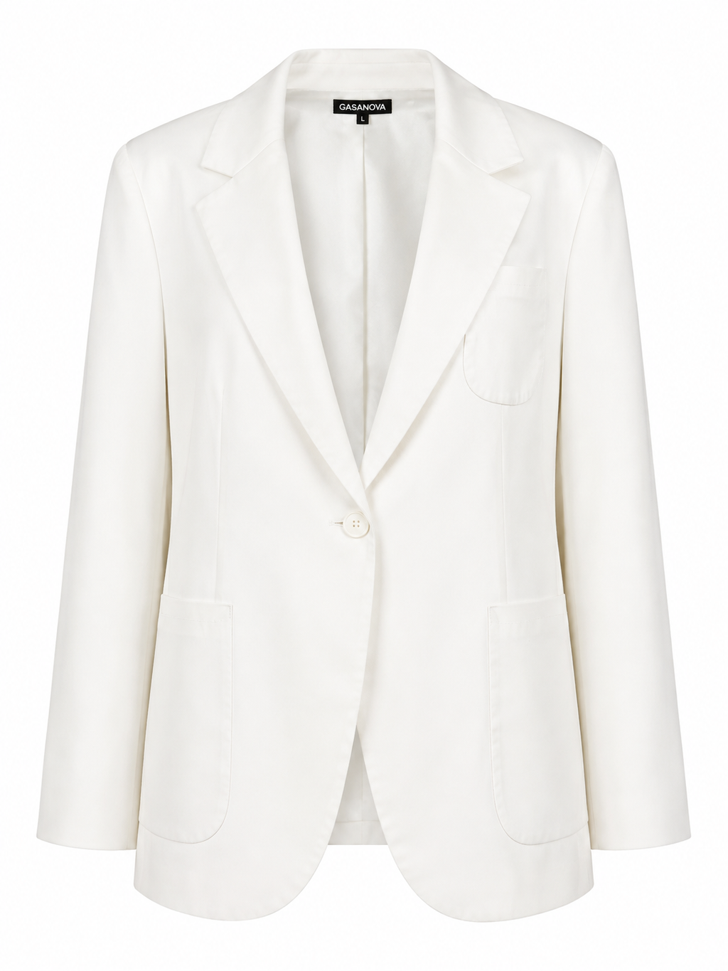 Milk handcrafted blazer by GASANOVA