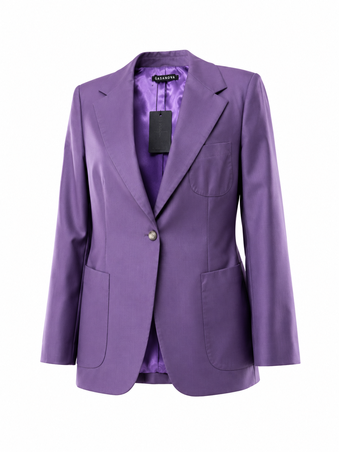 Purple handcrafted blazer by GASANOVA