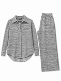 Textured black and white two-piece set by GASANOVA