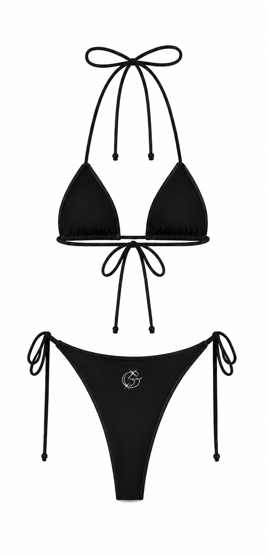 GG Crystal Bikini - Black
