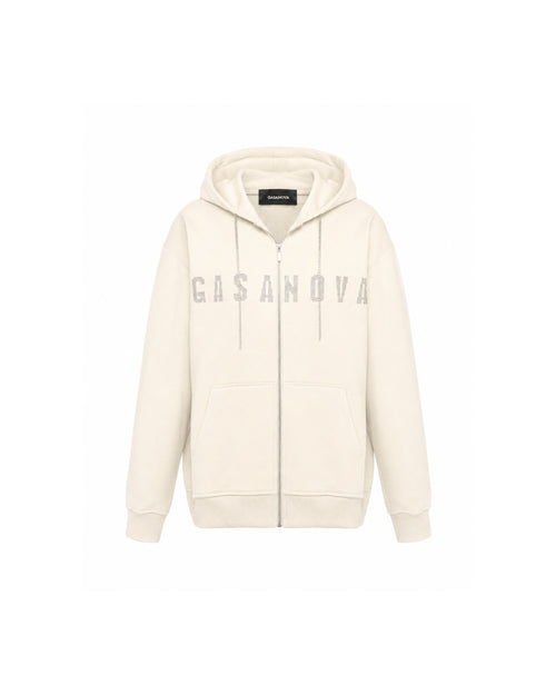 Zip hoodie GASANOVA — White
