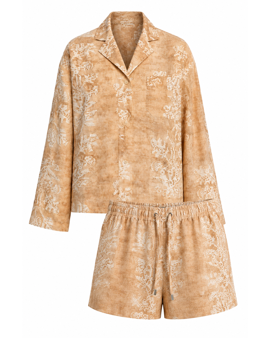 Linen Suit — Sand Tie-Dye
