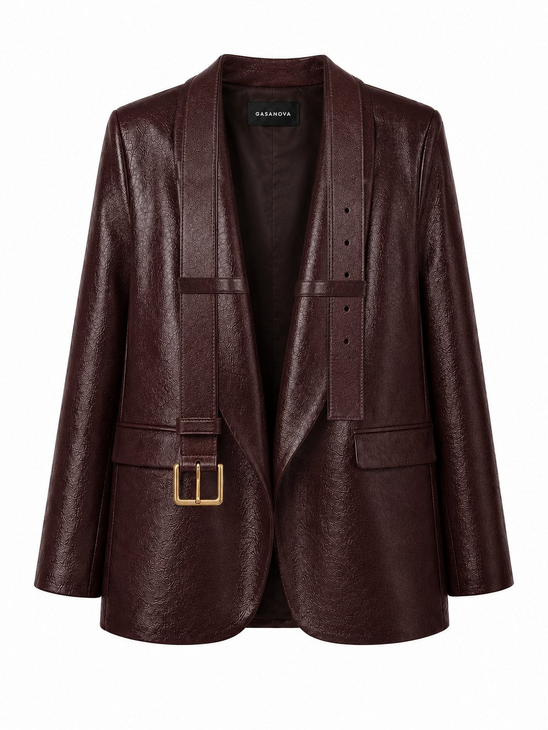 Oversized Shawl-Collar Tuxedo with Belt