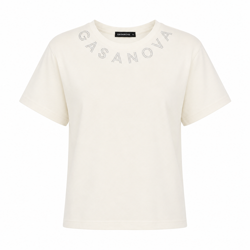Oversized T-shirt GASANOVA — Milk