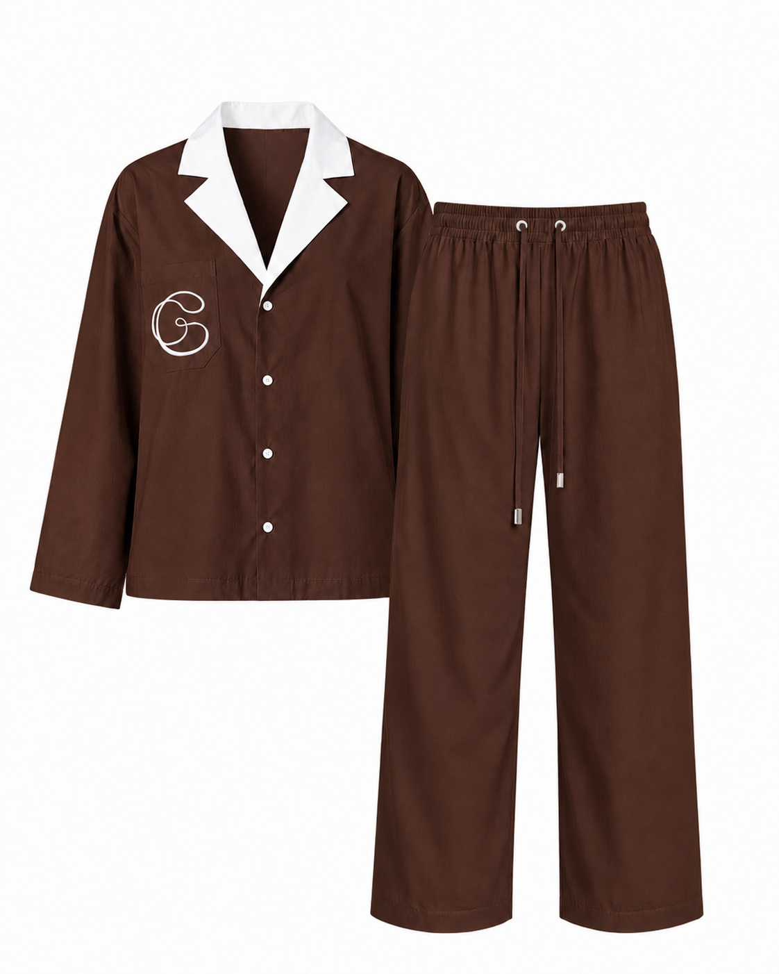 Pajama Style Suit — Chocolate