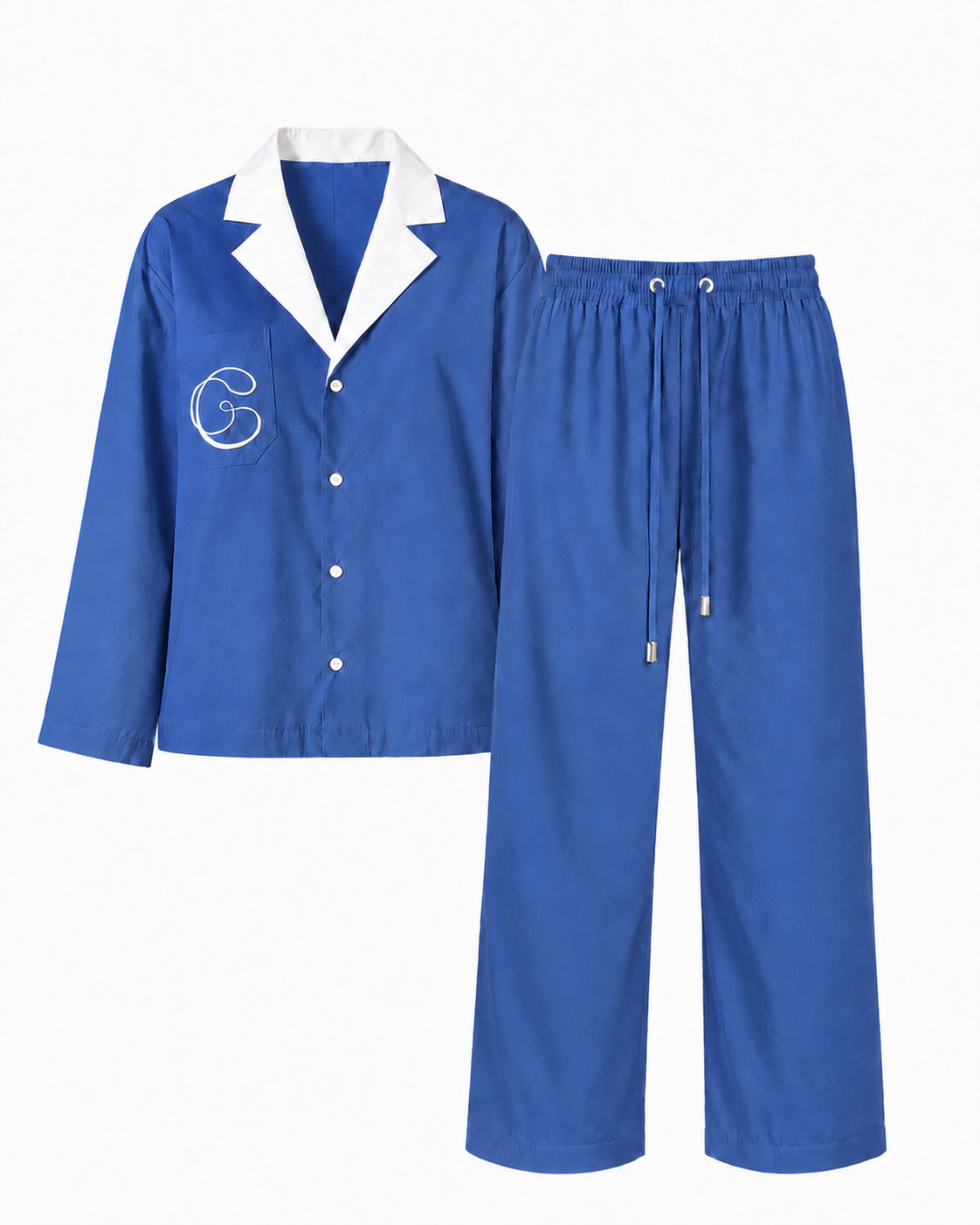 Pajama Style Suit — Indigo